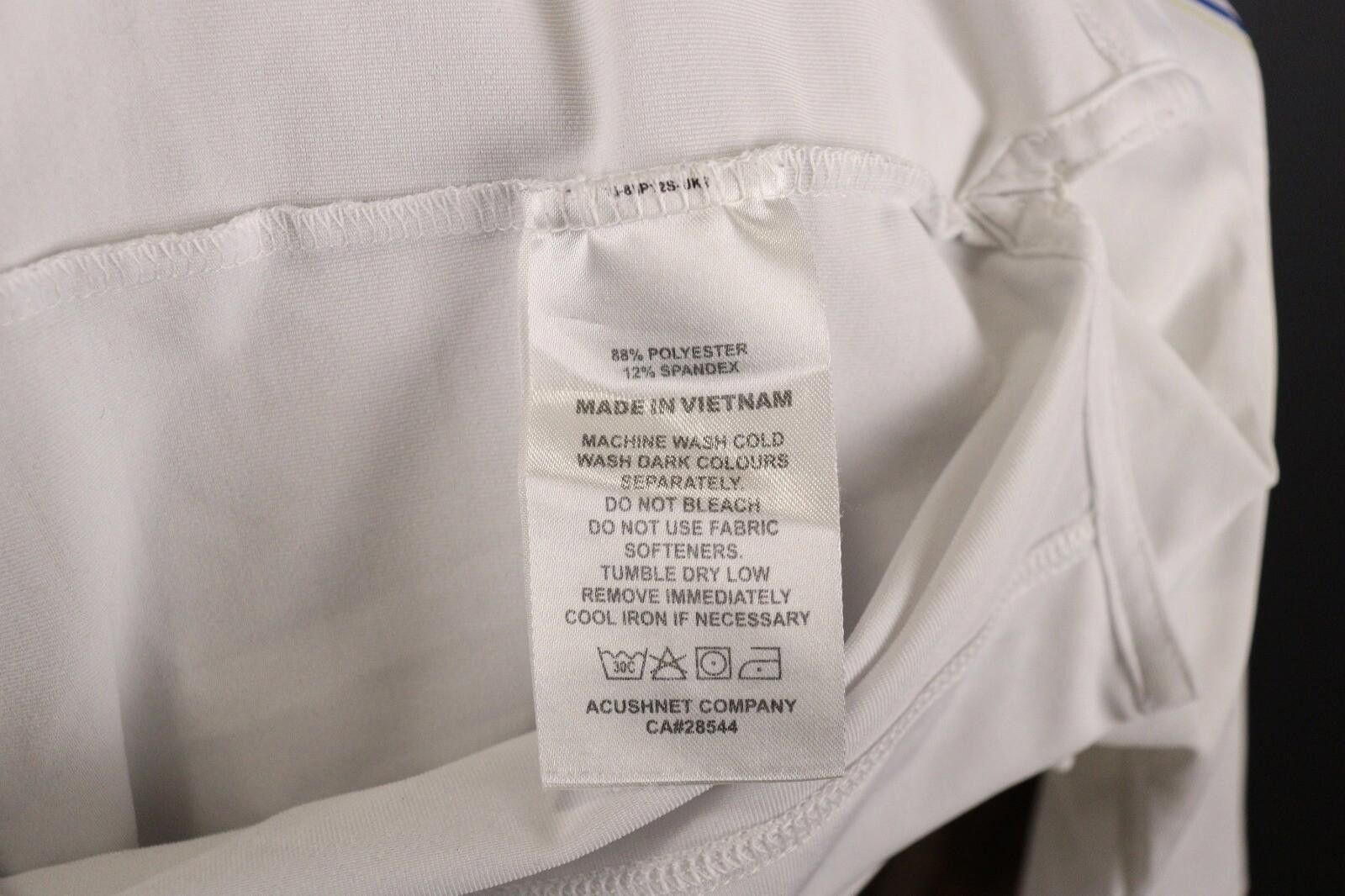 Footjoy Foot Joy White Stripe Summer Short Sleeve Polo Shirt Size M Size US M / EU 48-50 / 2 - 12 Thumbnail