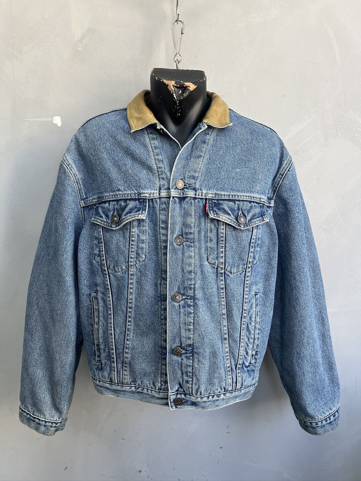 Levi's Vintage western storm rider trucker Levis jacket 90s Size US M / EU 48-50 / 2 - 1 Thumbnail