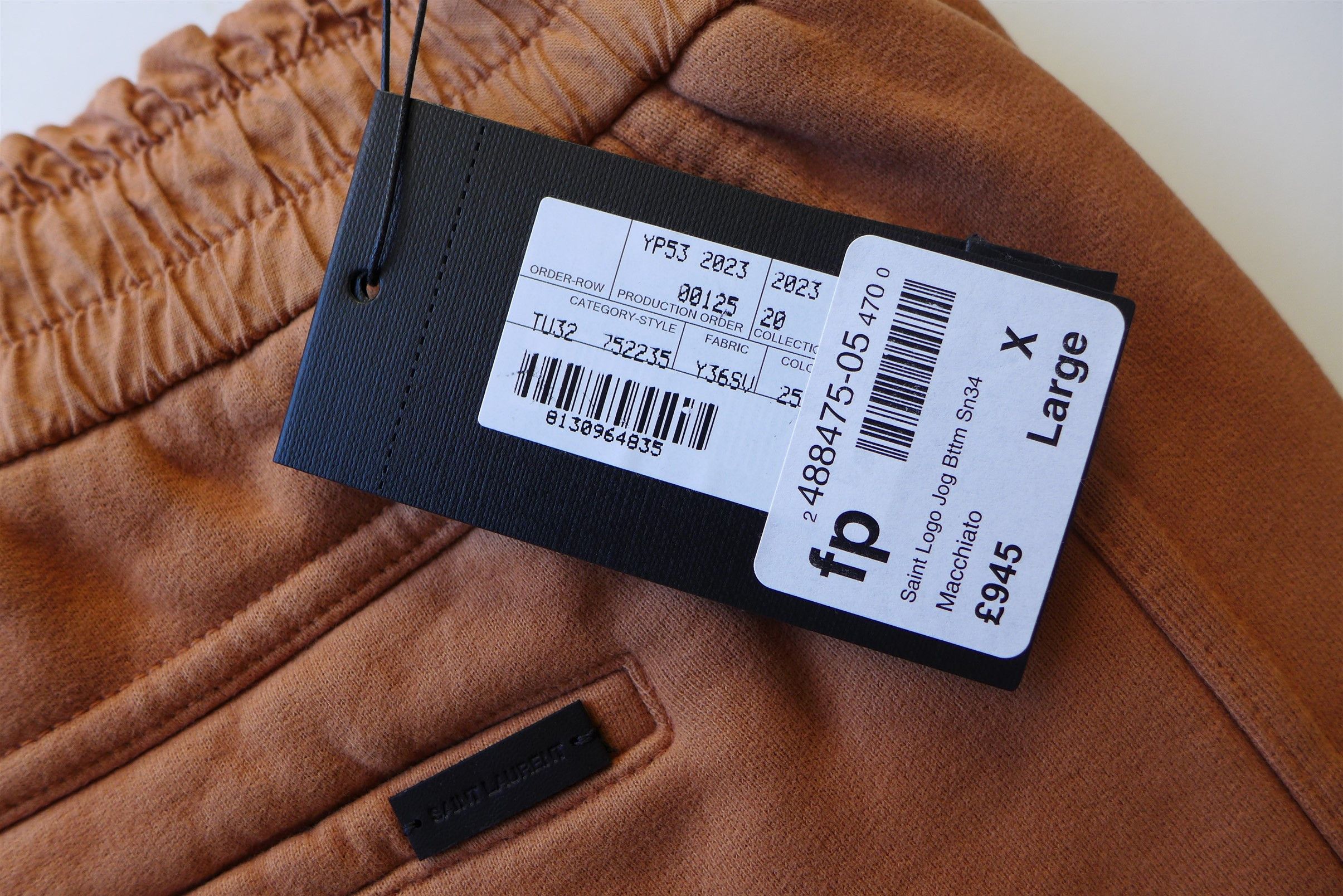 Saint Laurent Paris Saint Laurent Sweatpants -- Macchiato Blanchi Cotton Jersey Size US 36 / EU 52 - 16 Thumbnail
