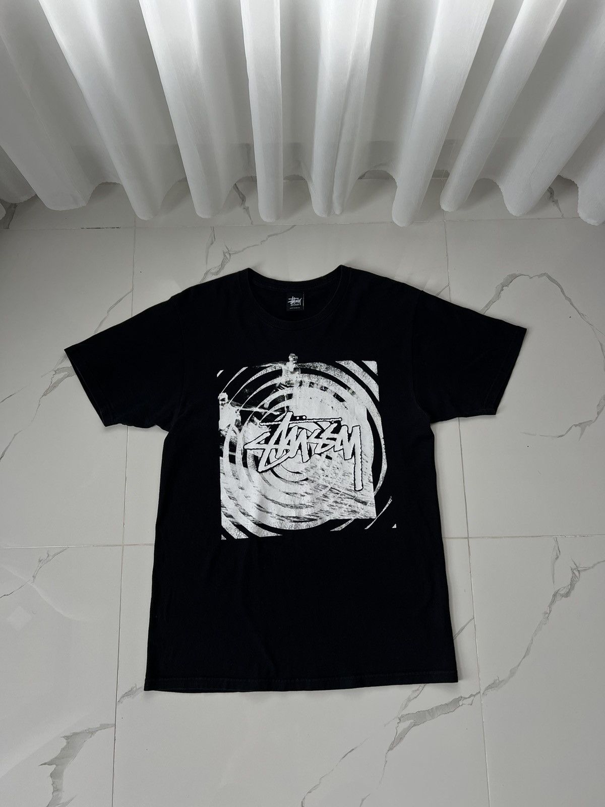 Stussy × Vintage STUSSY RARE SURF SWIRL RETRO BIG LOGO TEE Y2K Size US M / EU 48-50 / 2 - 1 Thumbnail