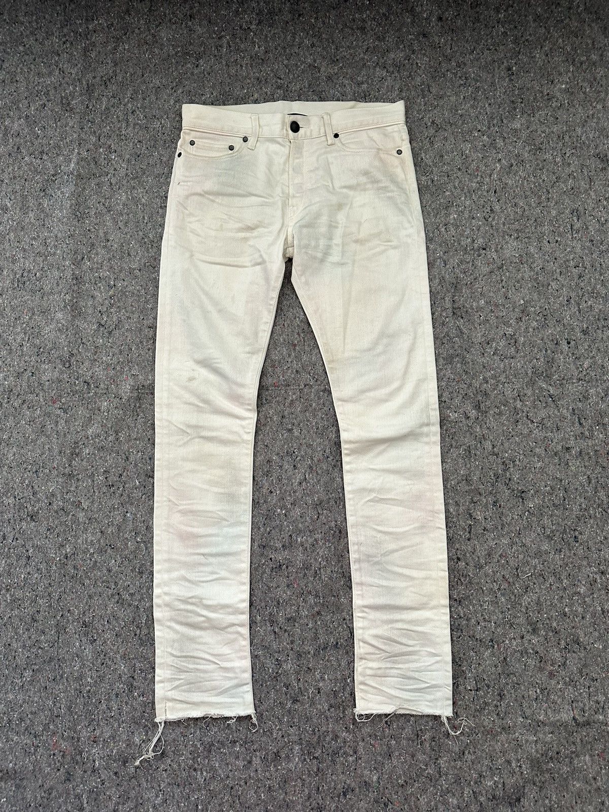 image of John Elliott John Elliot Skittle Denim in White, Men's (Size 30)