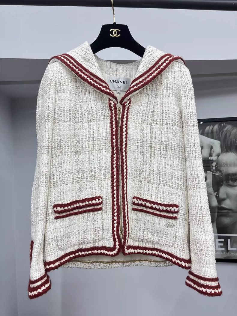 Chanel Chanel Cruise Collection Sailor Collar Jacket Size US M / EU 48-50 / 2 - 1 Thumbnail