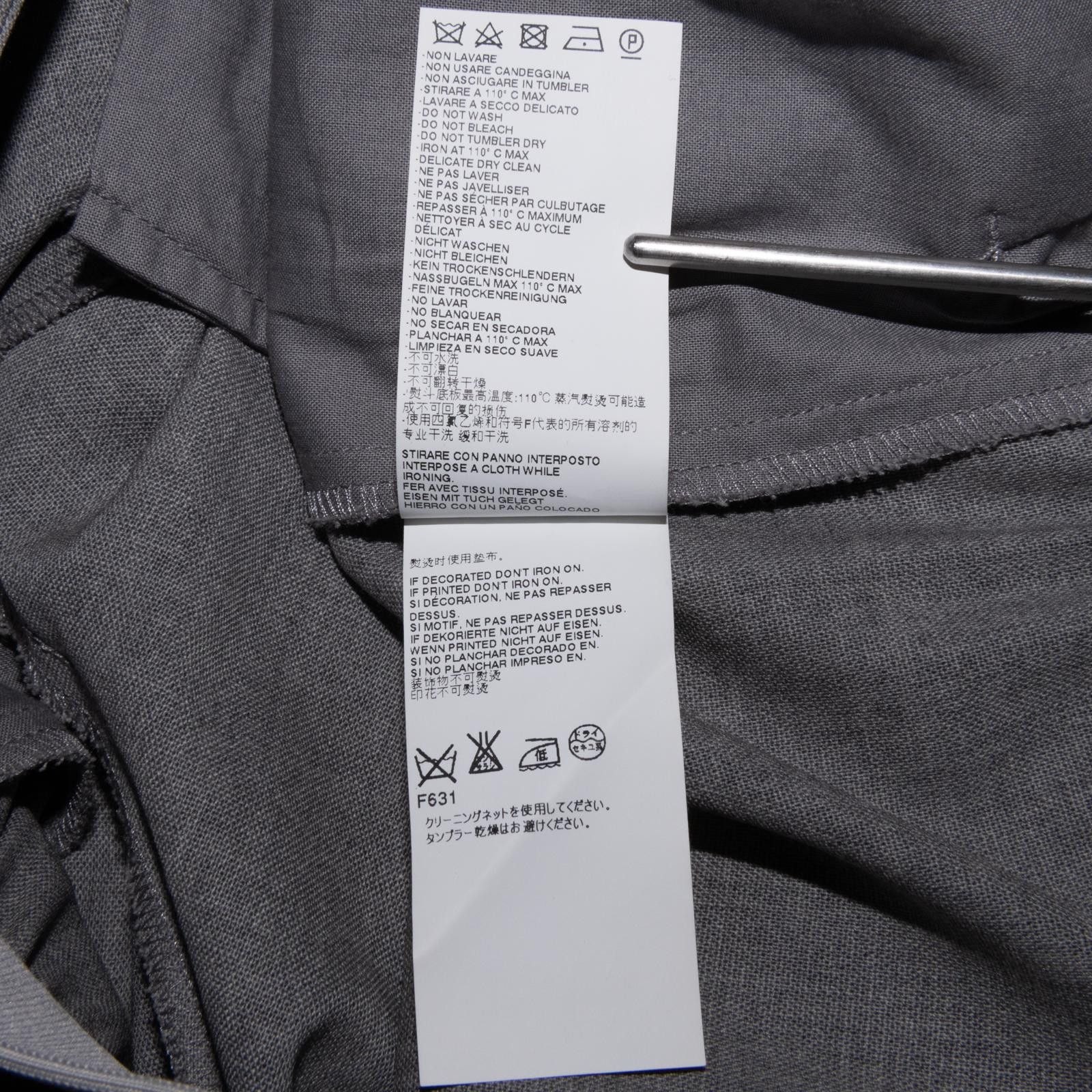 Maison Margiela Maison Margiela 4 FW 2015 Women's Grey Wool Trousers Size 27" / US 4 / IT 40 - 7 Thumbnail