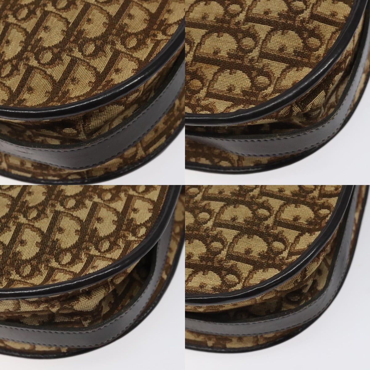 Dior DIOR Trotter Canvas Shoulder Bag Brown Gold Size ONE SIZE - 10 Thumbnail