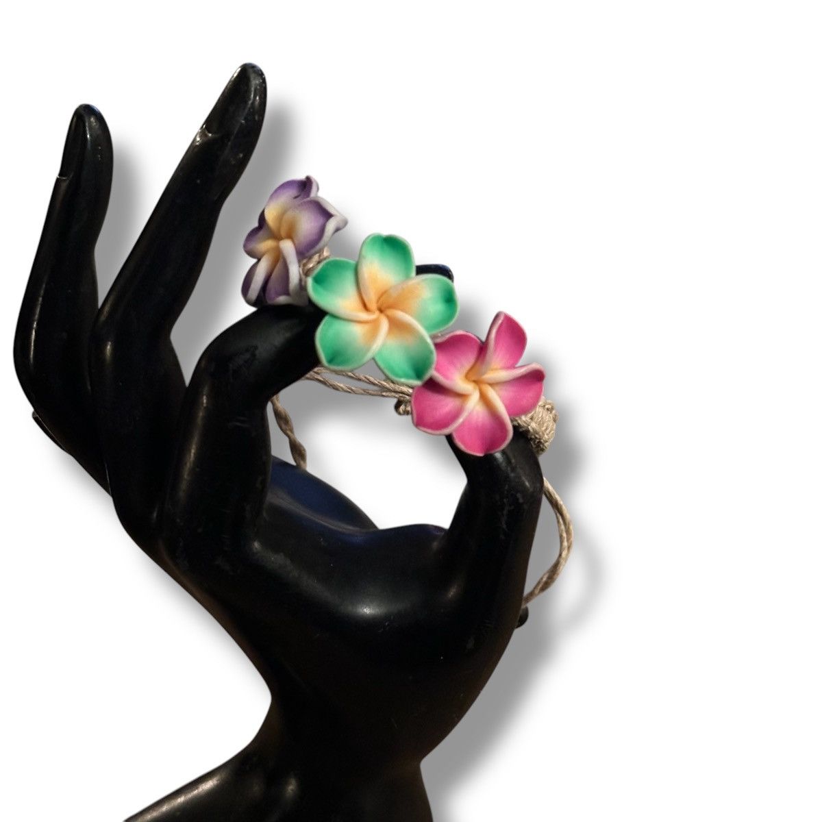 Other Woven hibiscus flower adjustable bracelet Size ONE SIZE - 3 Thumbnail
