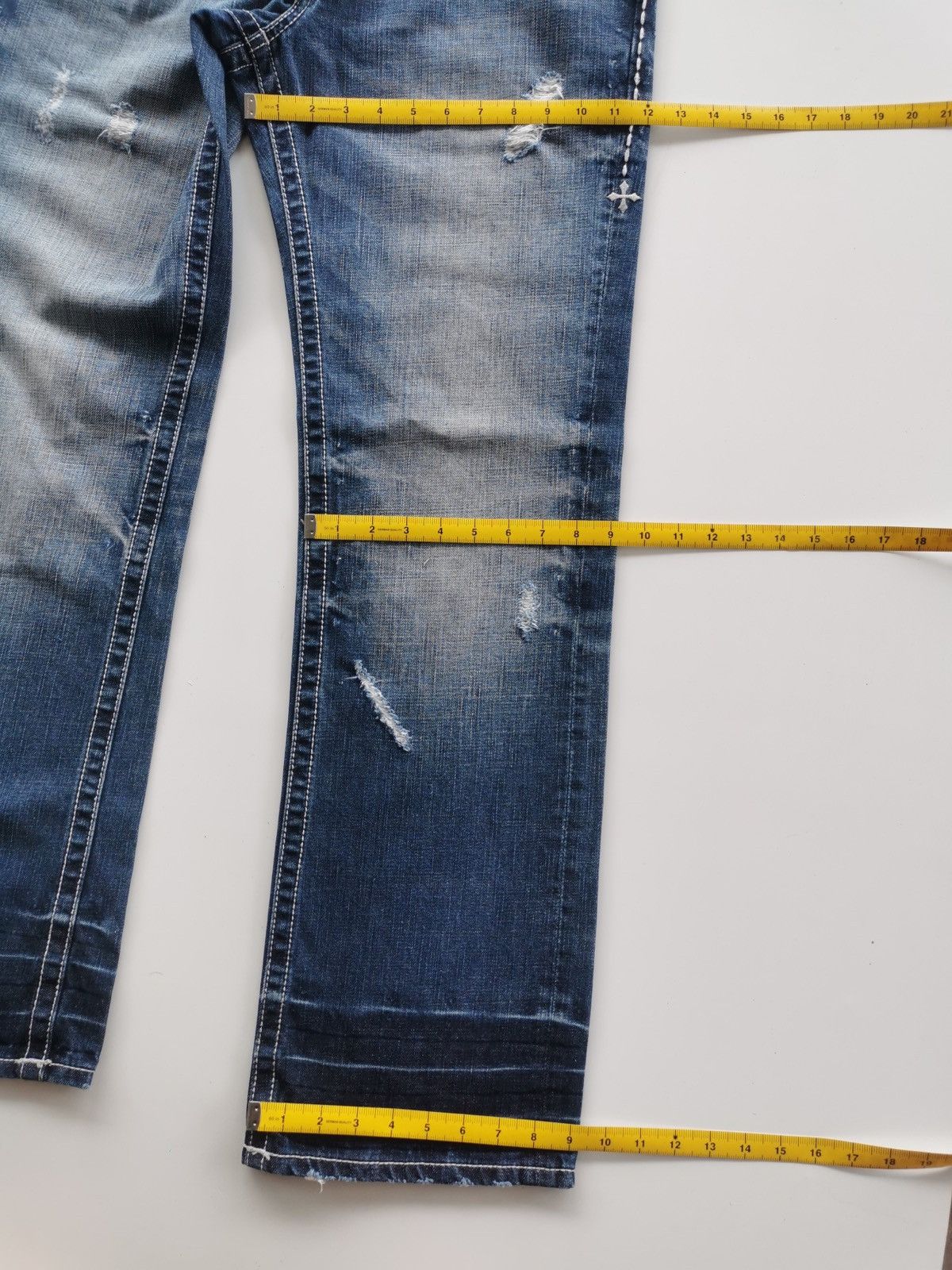 Affliction Y2k Affliction Distressed Denim Black Premium Size US 34 / EU 50 - 22 Thumbnail