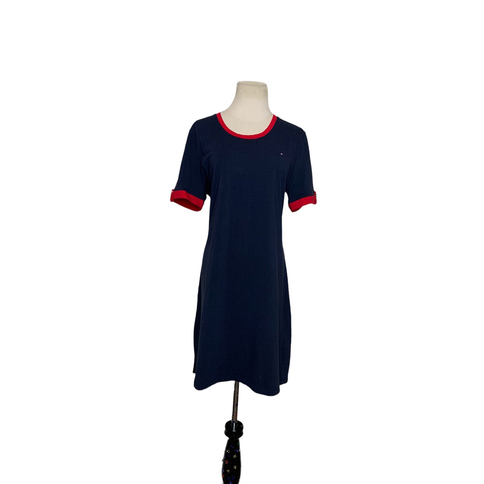 Tommy Hilfiger Tommy Hilfiger crew neck mini shirt dress size Large Size L / US 10 / IT 46 - 8 Thumbnail