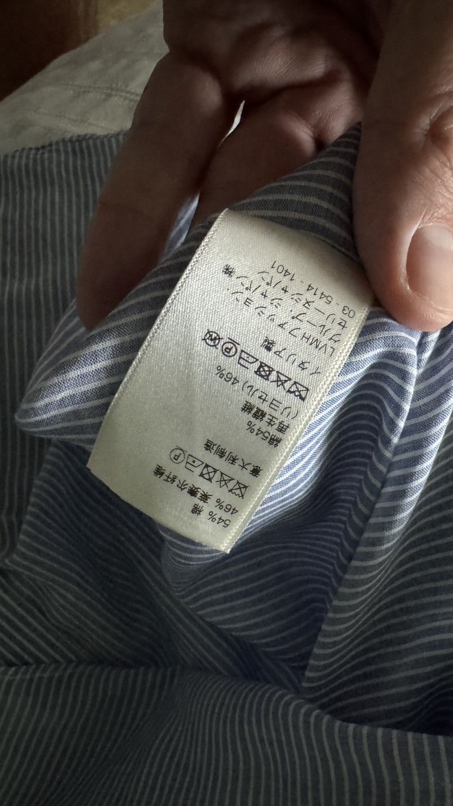 Celine Celije Shirt in Cotton Chine sz39 Size US S / EU 44-46 / 1 - 5 Thumbnail