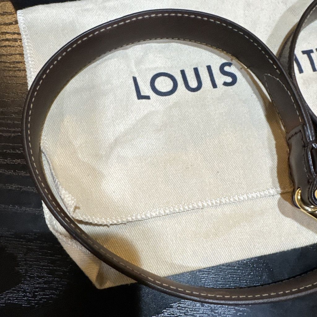 Louis Vuitton Louis Vuitton Damier Ebene Canvas Leather 25mm Belt 90/36 Size ONE SIZE - 13 Thumbnail