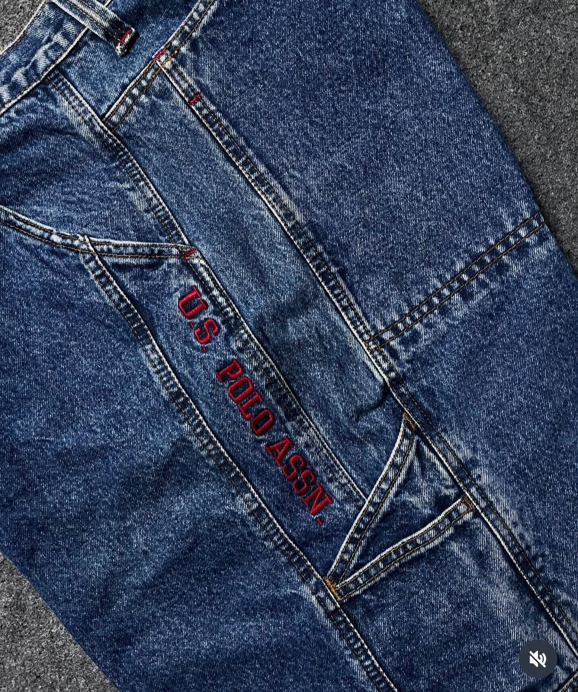 U.S. Polo Assn. × Vintage 90’S JORTS PANTS US POLO ASSN CARPENTER Y2K Size US 40 / EU 56 - 12 Thumbnail