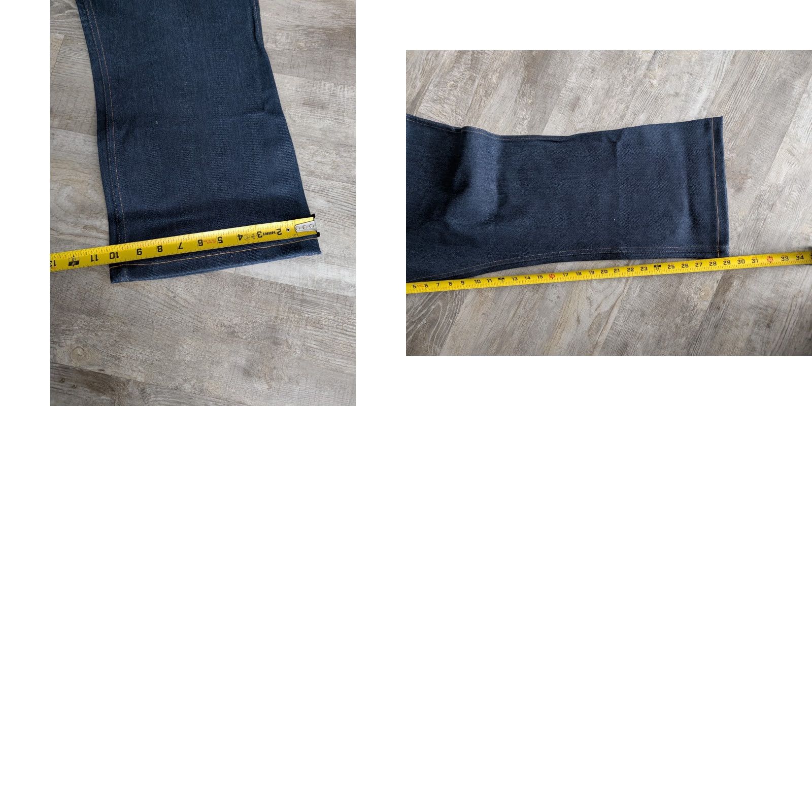 Sears Vtg Roebuck & Co. Jeans 52x29 Denim Indigo Straight Men 5-Pocket 5014-5 Cowboy 1970s Size US 36 / EU 52 - 10 Thumbnail