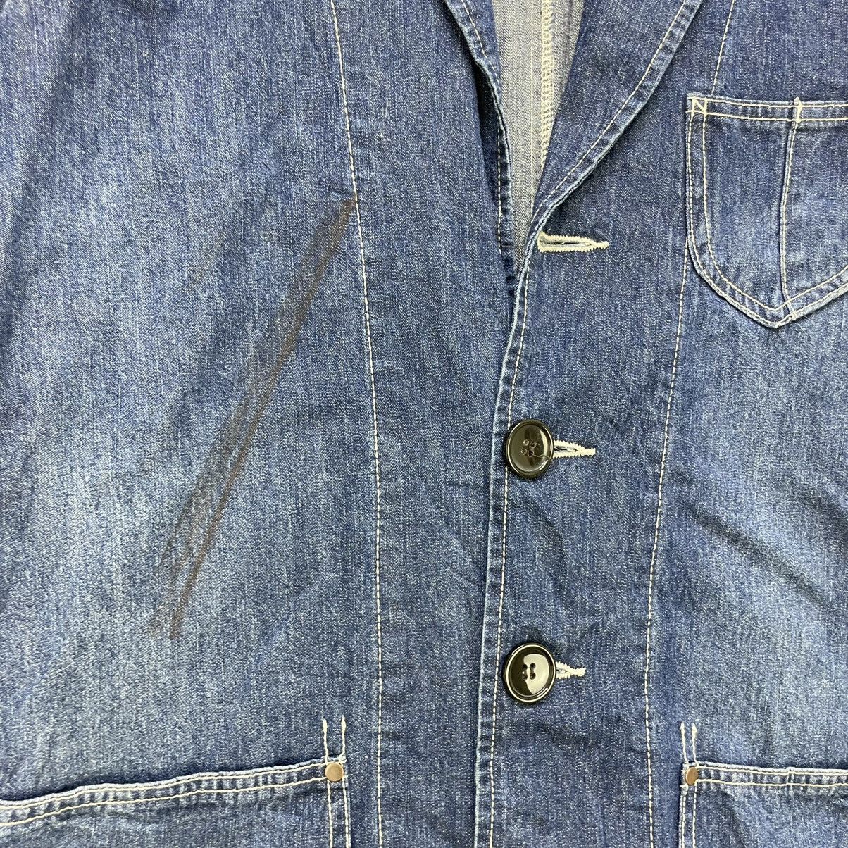 Japanese Brand × Vintage Japanese Brand Daily Topics Indigo Denim Jacket Size M / US 6-8 / IT 42-44 - 4 Thumbnail