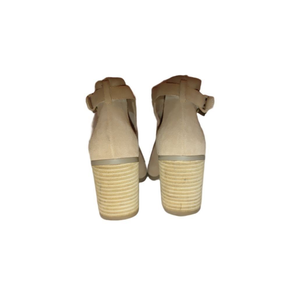 The Unbranded Brand Sole Society Ferris Suede Peep Toe Block Heels Size 8.5 Size US 8.5 / IT 38.5 - 8 Thumbnail