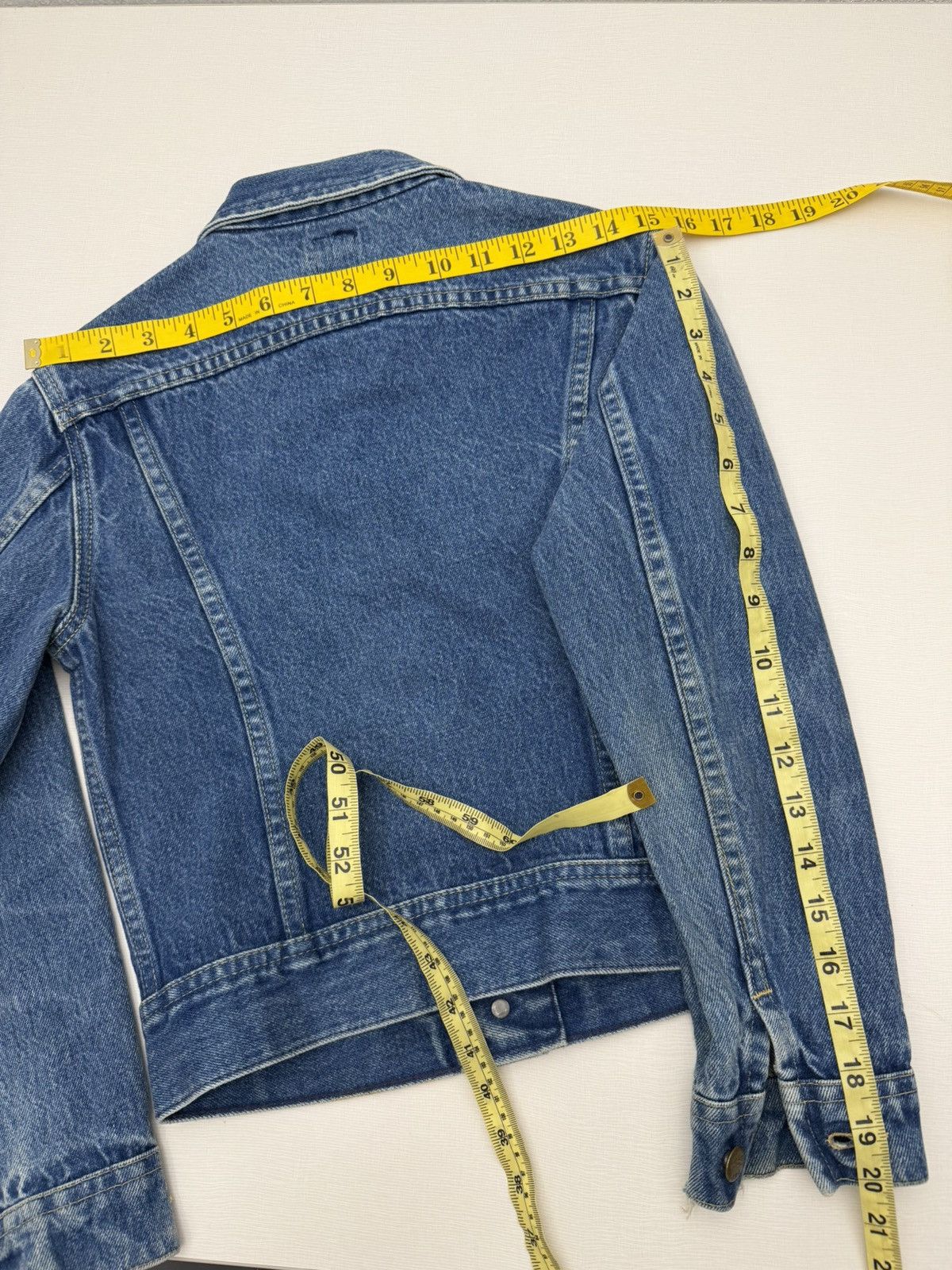 Lee Vintage 60s Lee Denim Trucker Jacket Union Made USA Wmn’s 14 Size S / US 4 / IT 40 - 8 Thumbnail
