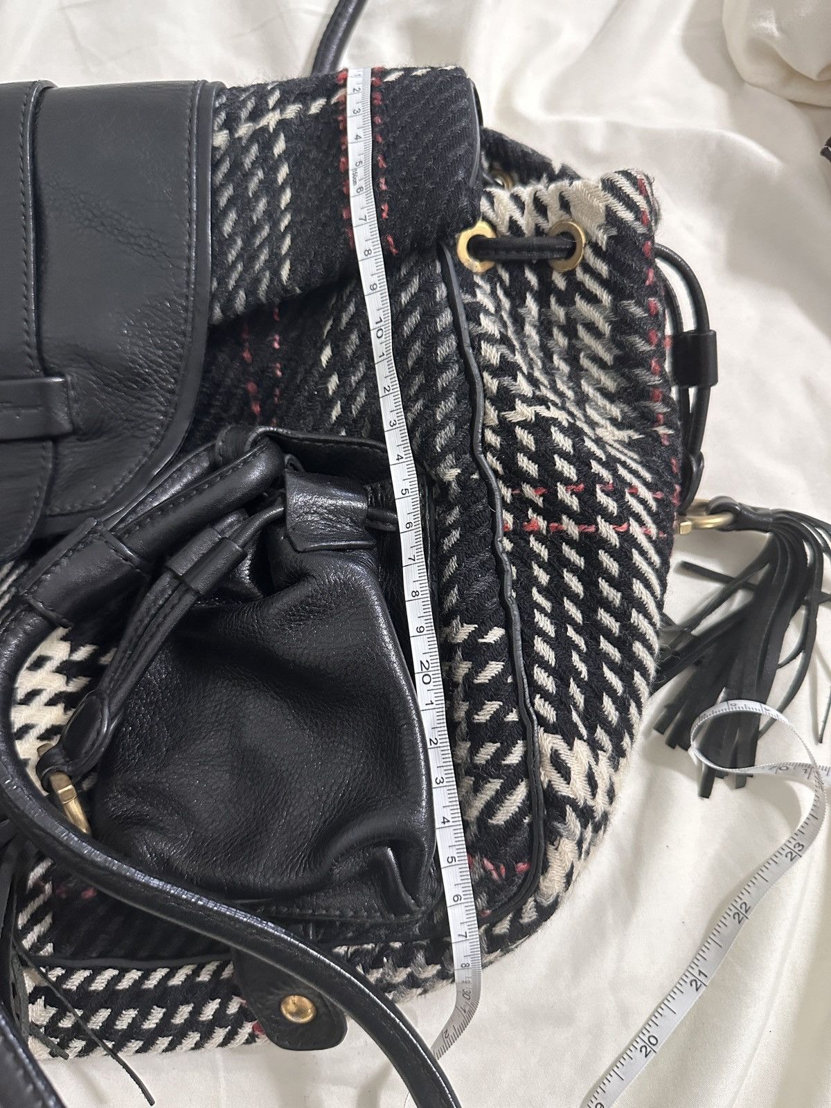 Salvatore Ferragamo Salvatore Ferragamo Wool Plaid Exterior Bags & Handbags L Size ONE SIZE - 17 Thumbnail