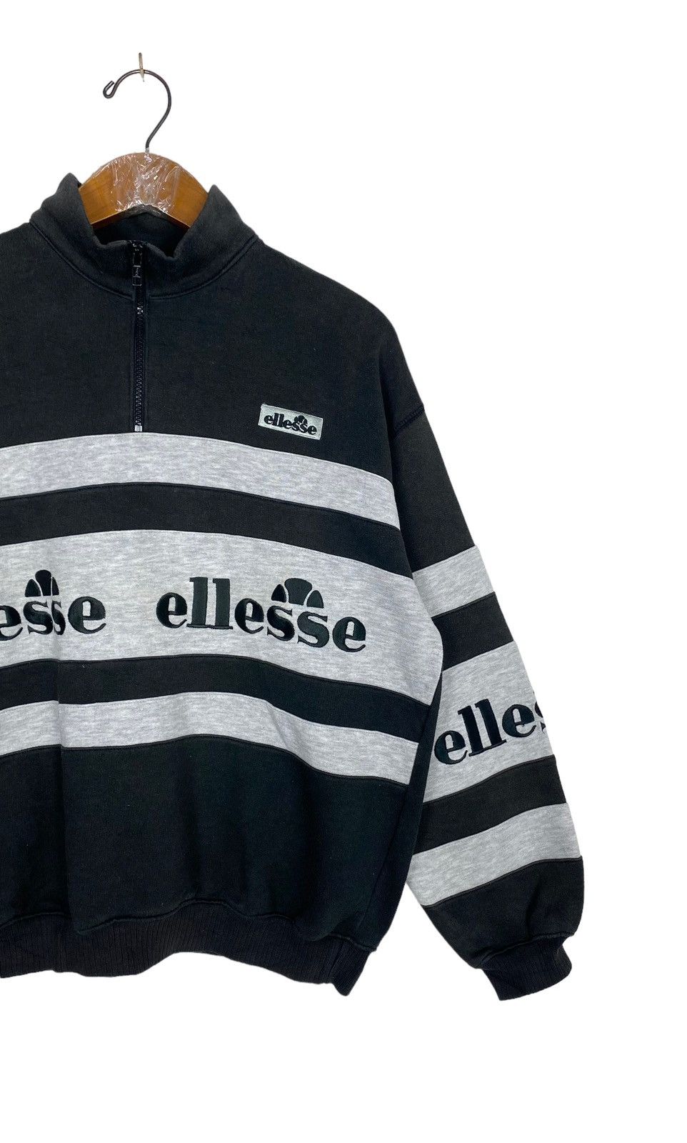 Ellesse Rare‼️ Vintage Ellesse Sweatshirt Half Zip Spellout Size US M / EU 48-50 / 2 - 3 Thumbnail