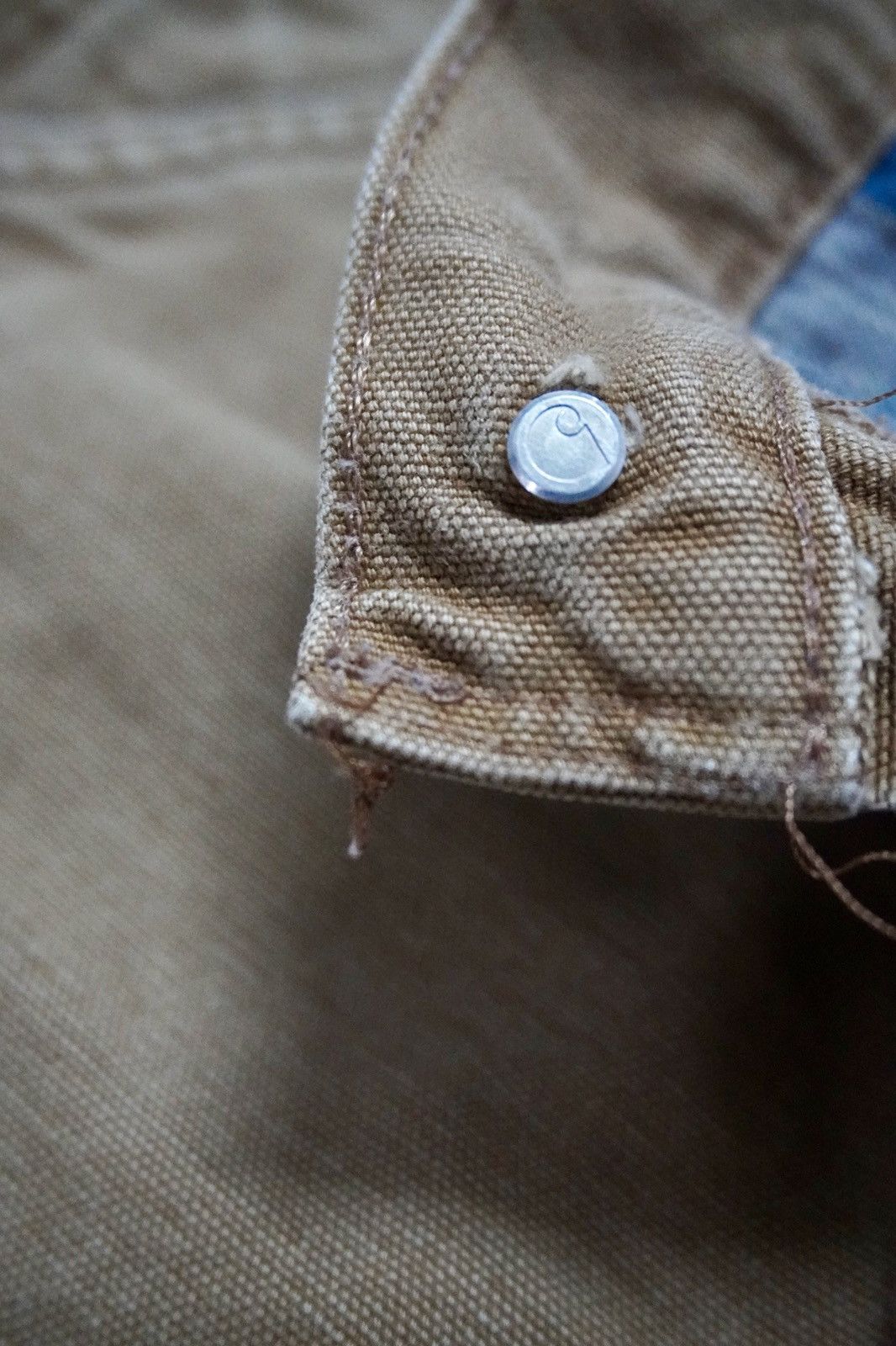Carhartt × Vintage Vintage carhartt carpenter dungaree fit work double layer Size US 32 / EU 48 - 8 Thumbnail