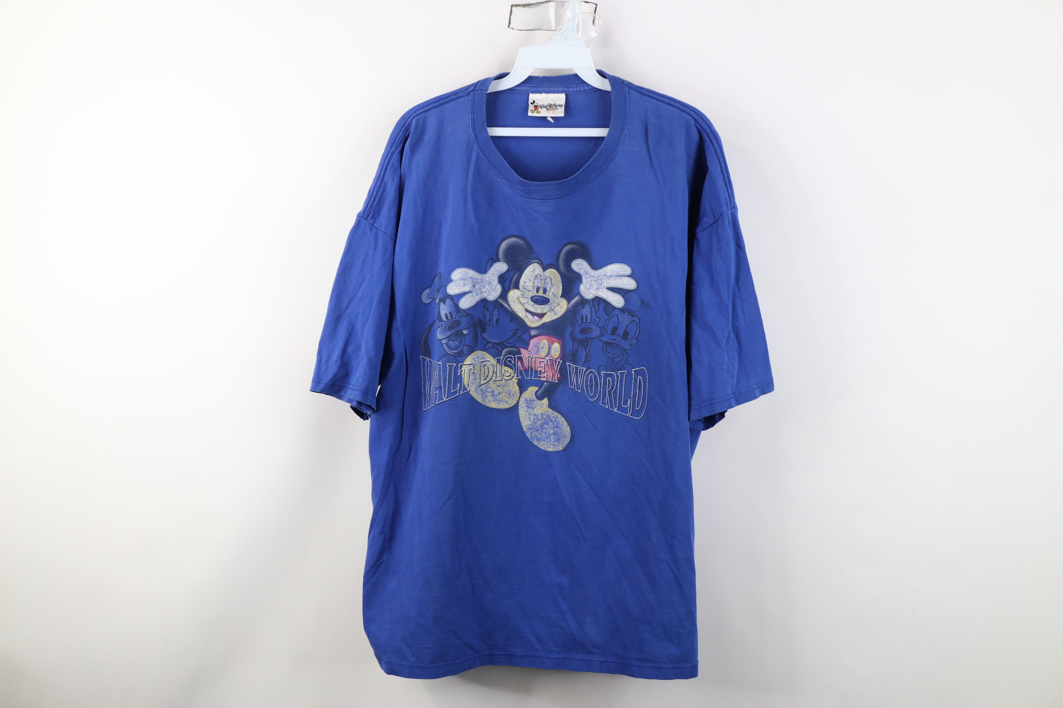 Disney Vintage 90s Disney Spell Walt Disney World T-Shirt Blue USA Size US XL / EU 56 / 4 - 1 Thumbnail