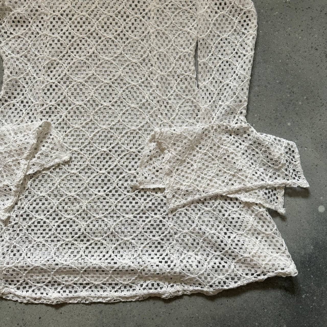 Japanese Brand Vintage Mesh Long Sleeve Dress (Issey Miyake style) Size M / US 6-8 / IT 42-44 - 5 Thumbnail