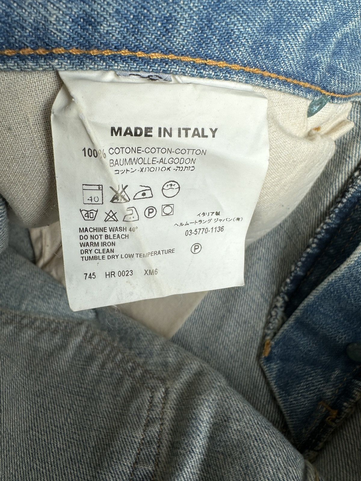 Helmut Lang NWT Helmut Lang Circa 2000’s blue washed denim Size US 30 / EU 46 - 12 Thumbnail