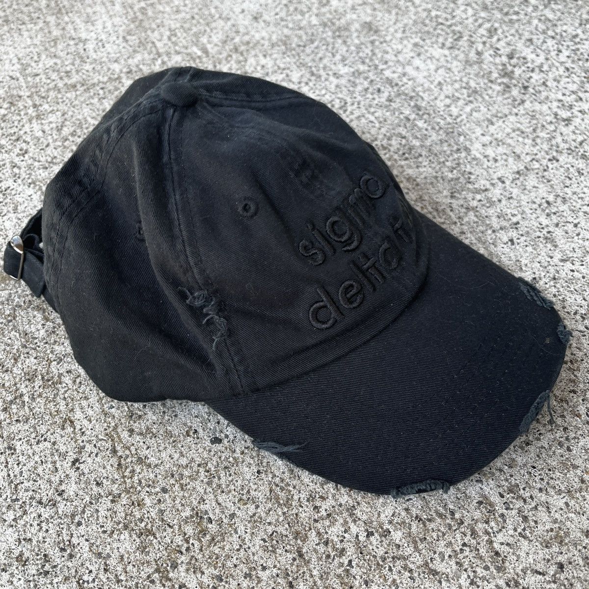 Vintage Vintage Sigma Delta Tau Black Sorority Hat Y2K Size ONE SIZE - 4 Thumbnail