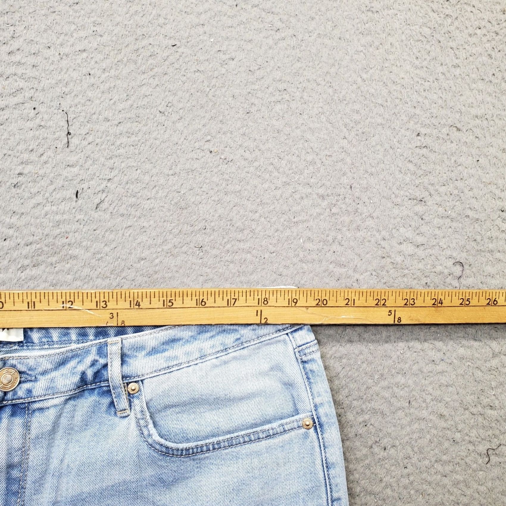 Vintage Seven7 Jeans Womens Size 16 Blue Denim Premium Light Wash Straight Leg MY10341DE Jeans Size 38" / US 16 / IT 52 - 6 Thumbnail