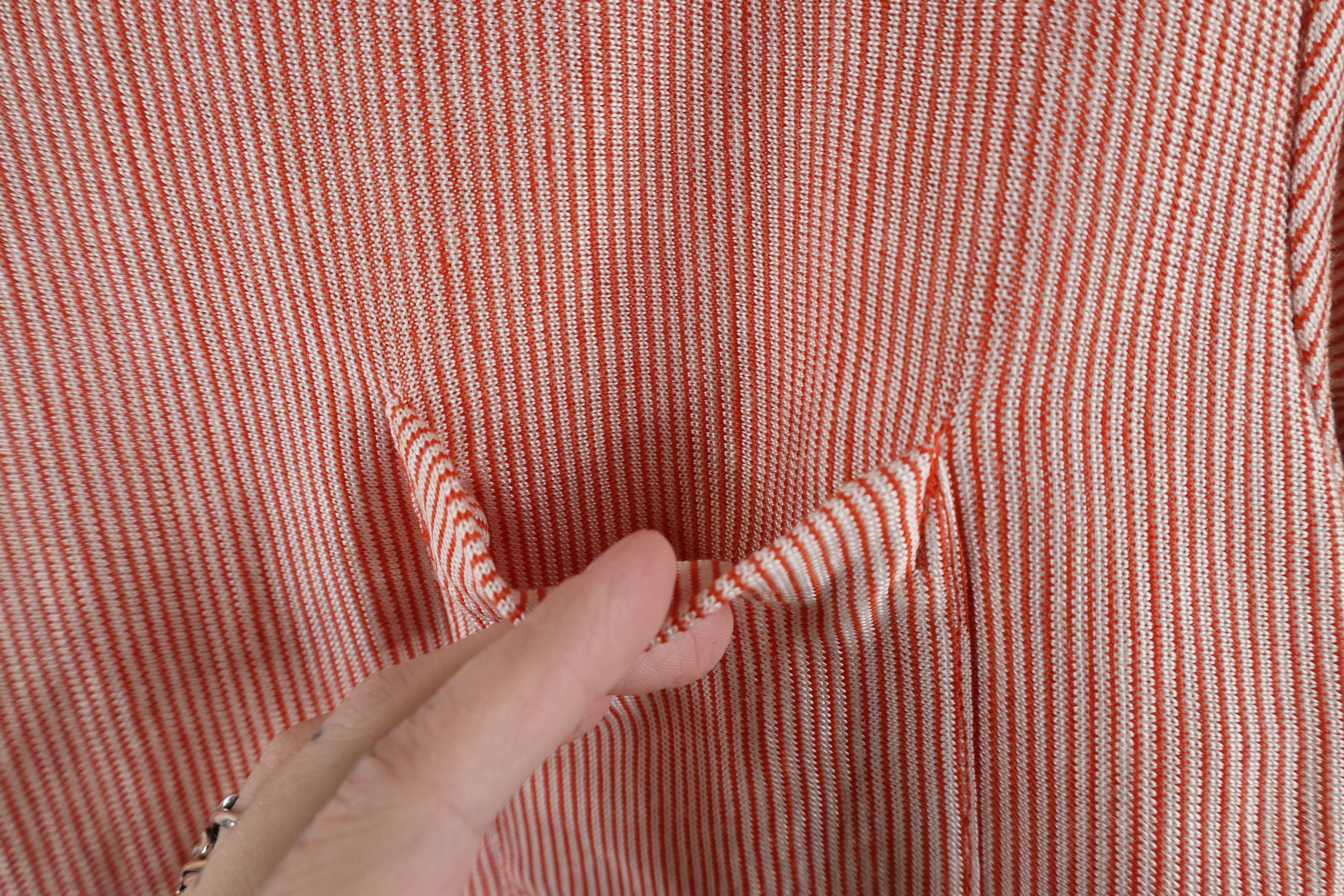 Vintage Vintage 50s 60s Streetwear Knit Ringer T-Shirt Orange Size US M / EU 48-50 / 2 - 4 Thumbnail