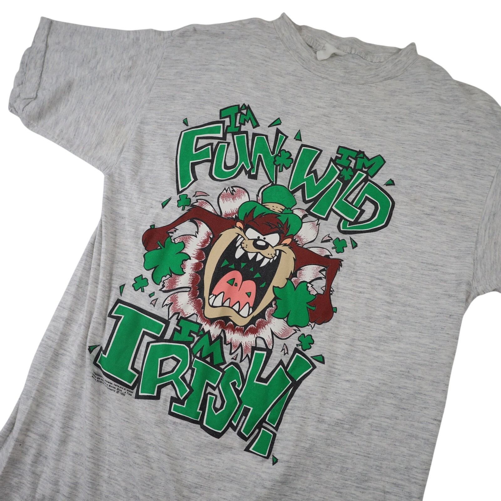 Vintage Vintage Taz "Im Irish" St Patrick's Day Graphic T Shirt Size US M / EU 48-50 / 2 - 2 Thumbnail