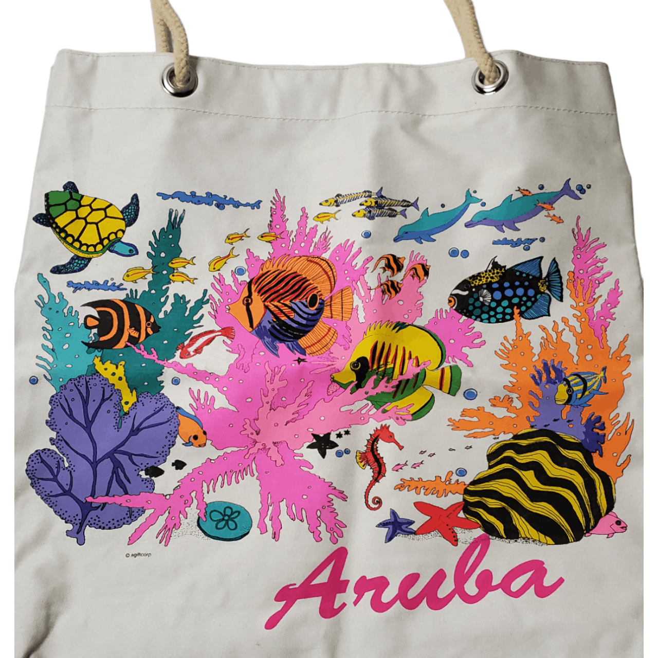 Vintage 90s Aruba Tote Bag Size ONE SIZE - 2 Thumbnail