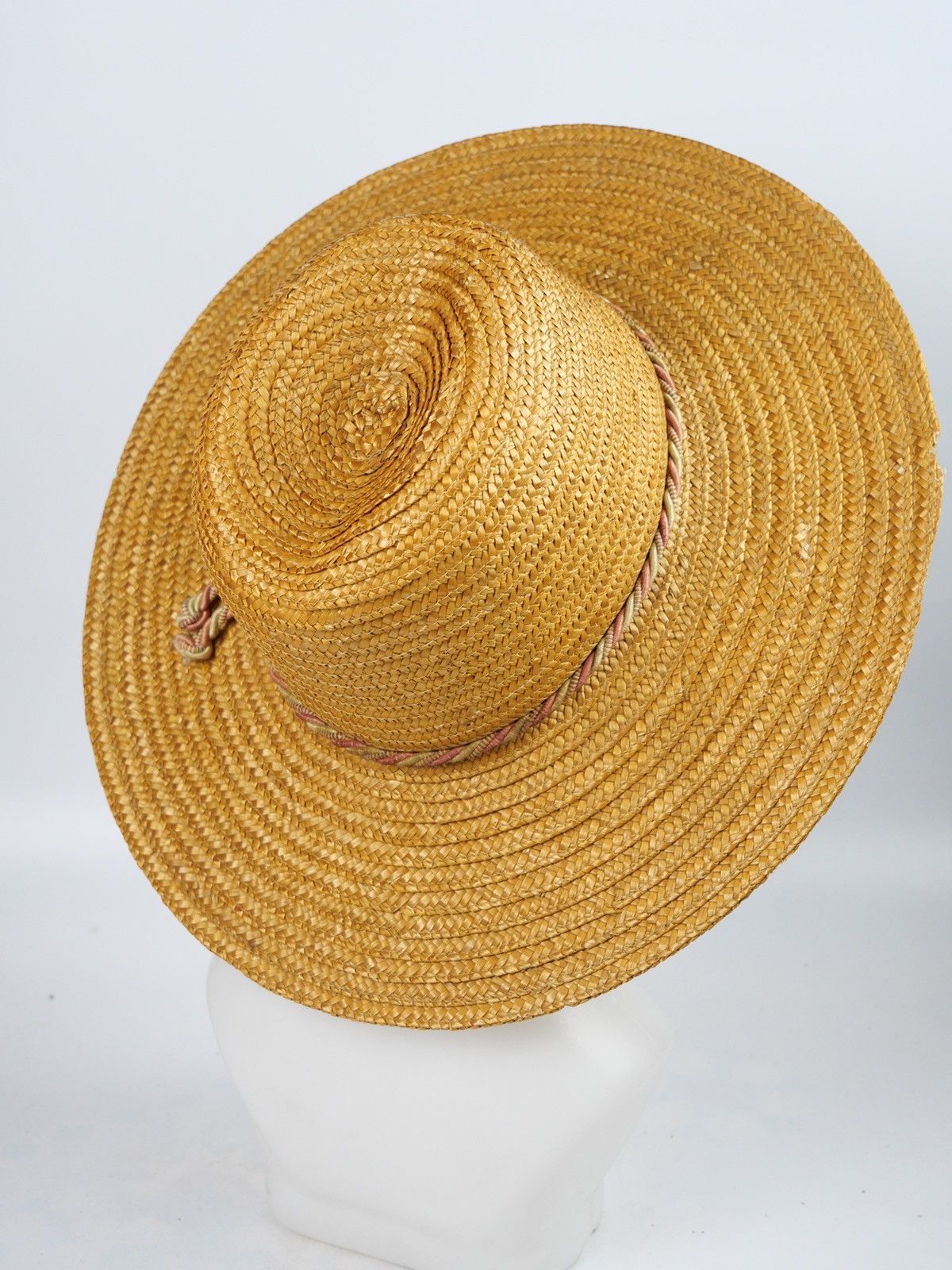 Other Vintage Raffia Straw Hat Wide Brim Natural Hat Size ONE SIZE - 3 Thumbnail