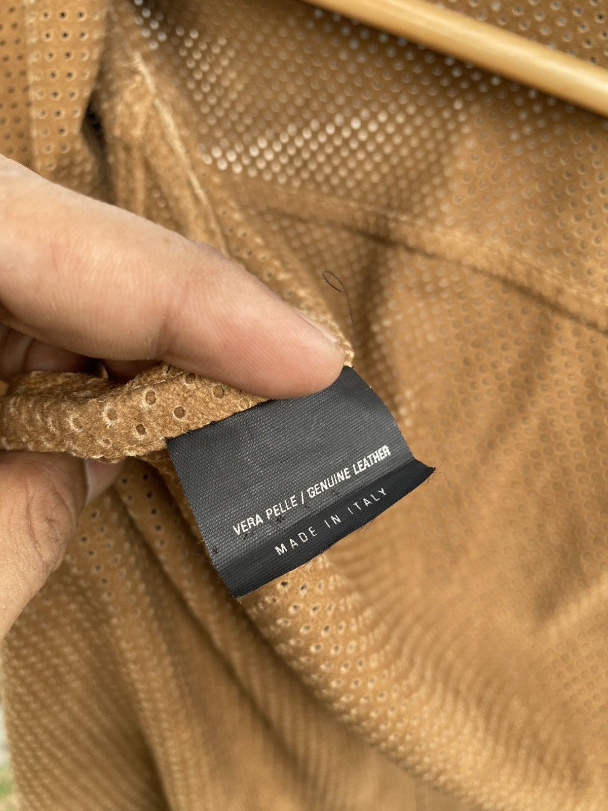 Gucci Vintage 2000s Gucci Tom Ford Era Mesh Leather Vera Pelle Size US L / EU 52-54 / 3 - 14 Thumbnail