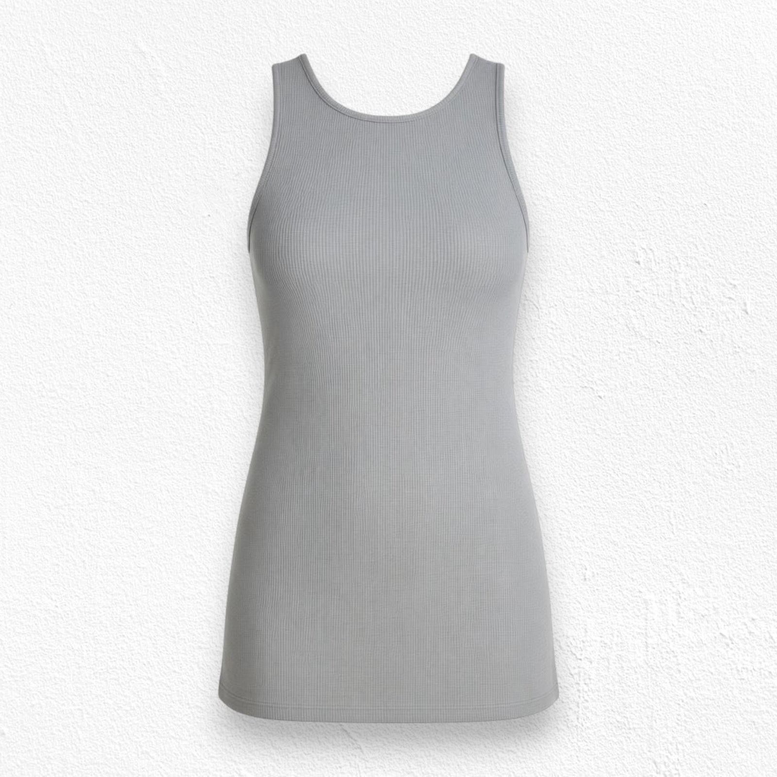 Kate Spade Kate Spade Saturday Gray Ribbed Tank Top Size Large Size L / US 10 / IT 46 - 1 Thumbnail