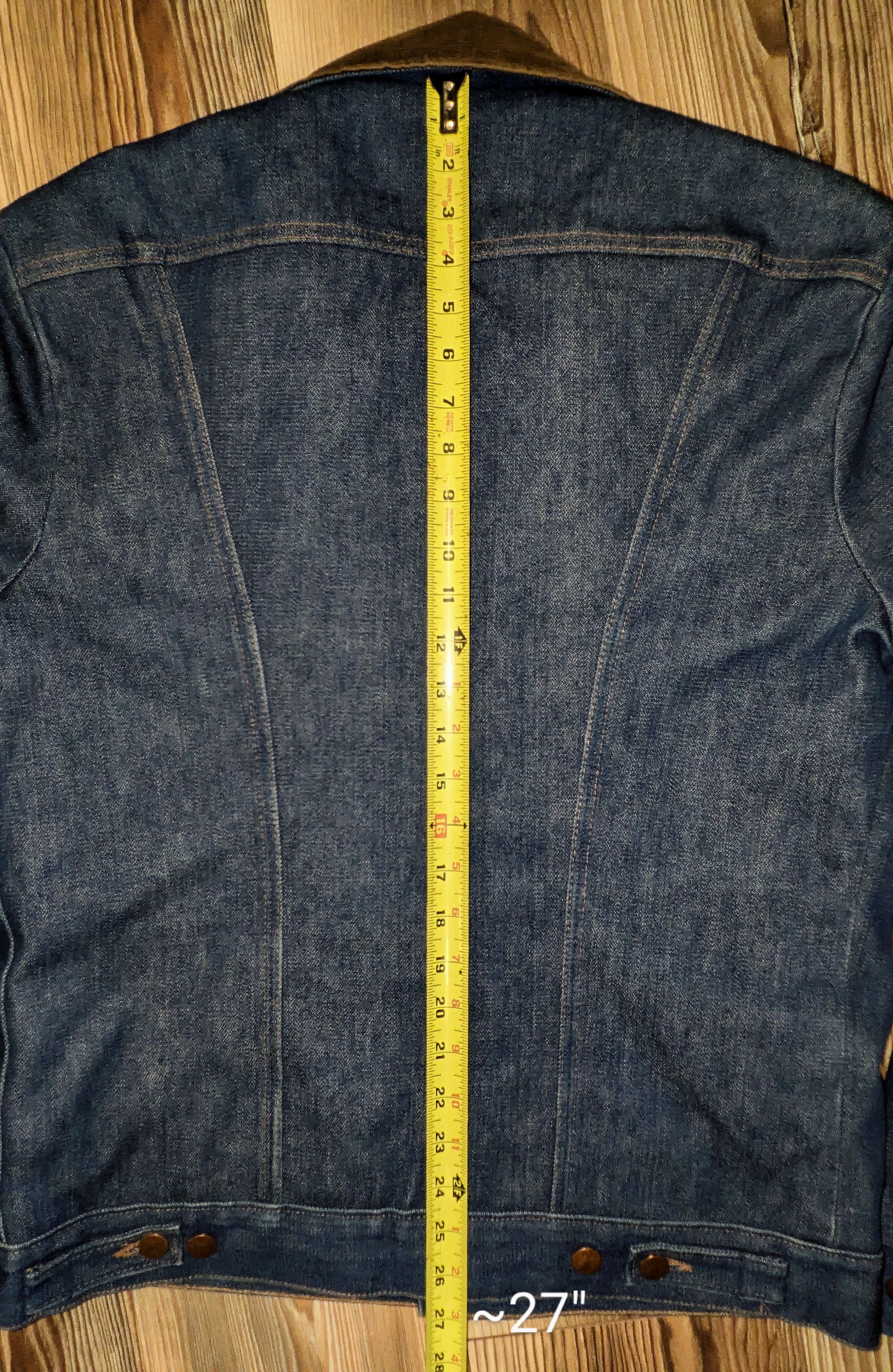 Vintage 1980's Wrangler Storm Rider Lined Denim Jacket Size US L / EU 52-54 / 3 - 7 Thumbnail