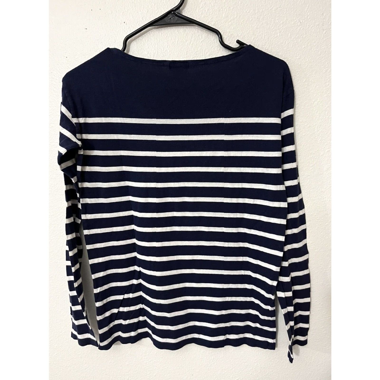 Gap Gap Women's Sweater Pullover Crew Neck 100% Cotton Navy White Striped XS Size XS / US 0-2 / IT 36-38 - 2 Thumbnail