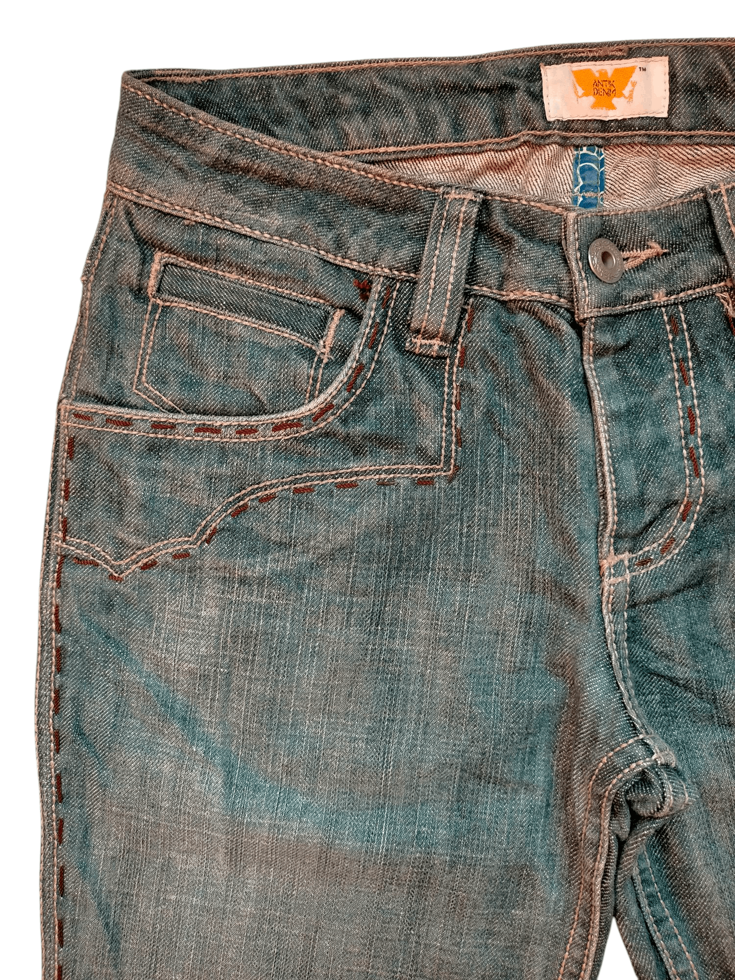 Hysteric Glamour Flare Jeans Antik Denim Embroidered Low rise Boot cut Denim Size US 28 / EU 44 - 4 Thumbnail