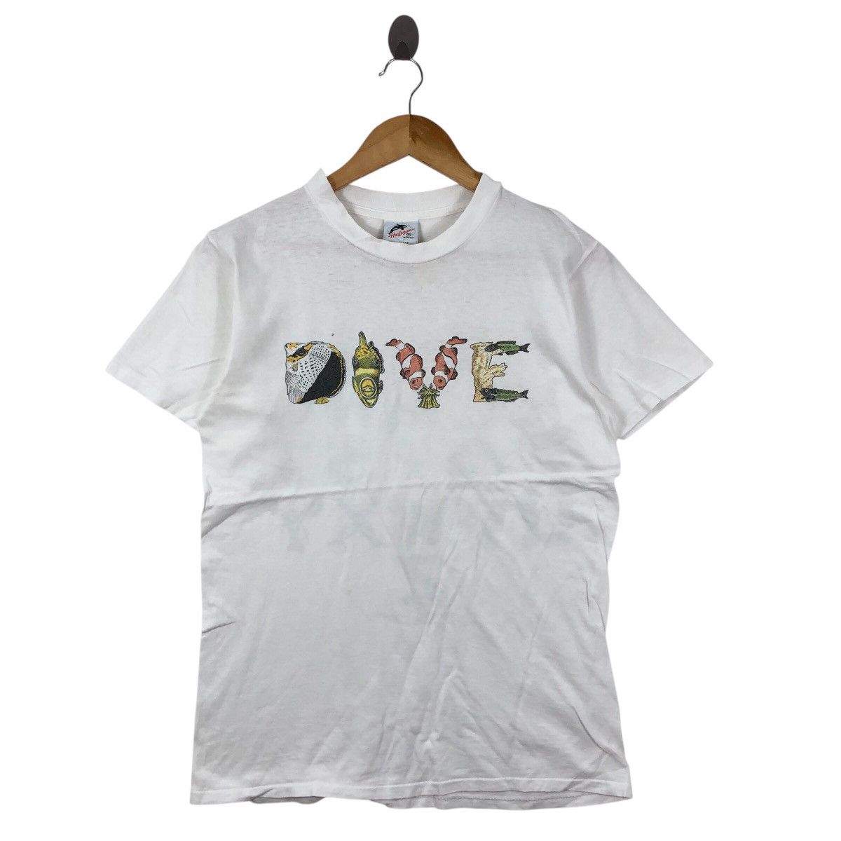 Vintage Vintage 80s Fish Alphabet Fishabet 1989 Mindy T Shirt Size US M / EU 48-50 / 2 - 1 Thumbnail