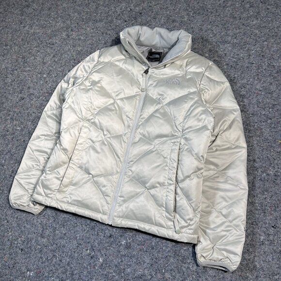 The North Face Jacket Womens M Ivory Down Puffer 550 Quilted