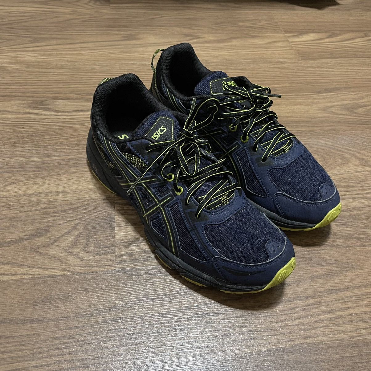Asics Asics gel venture 6 navy blue lime Size US 11 / EU 44 - 6 Thumbnail