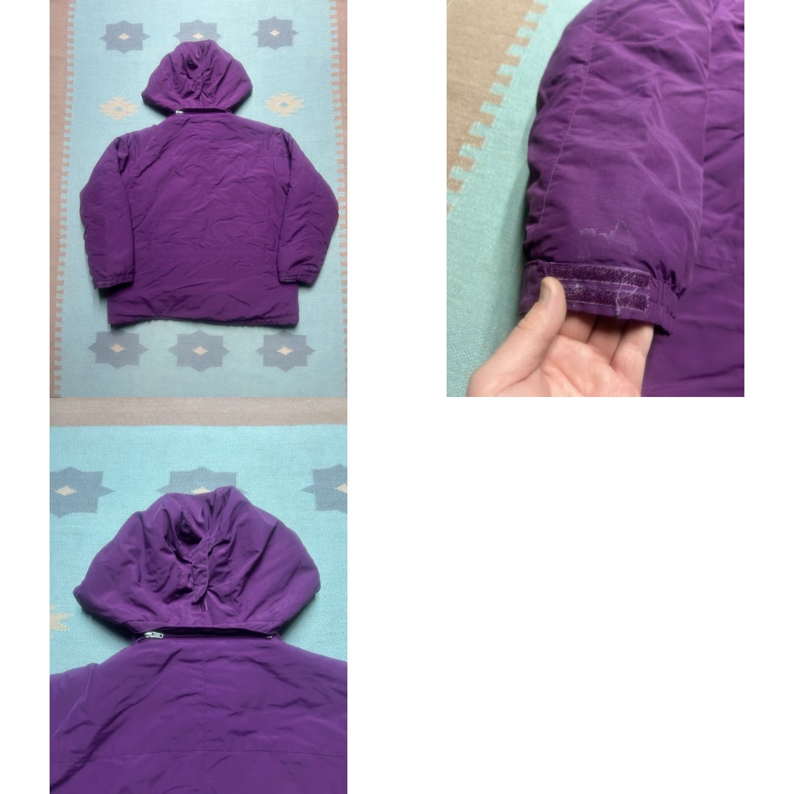 Vintage VINTAGE LL Bean hooded puffer jacket purple insulated ski snow Women’s 1X XL Jacket Hooded Winter Women’s XL Purple Nylon Ski G4 Size XL / US 12-14 / IT 48-50 - 8 Thumbnail
