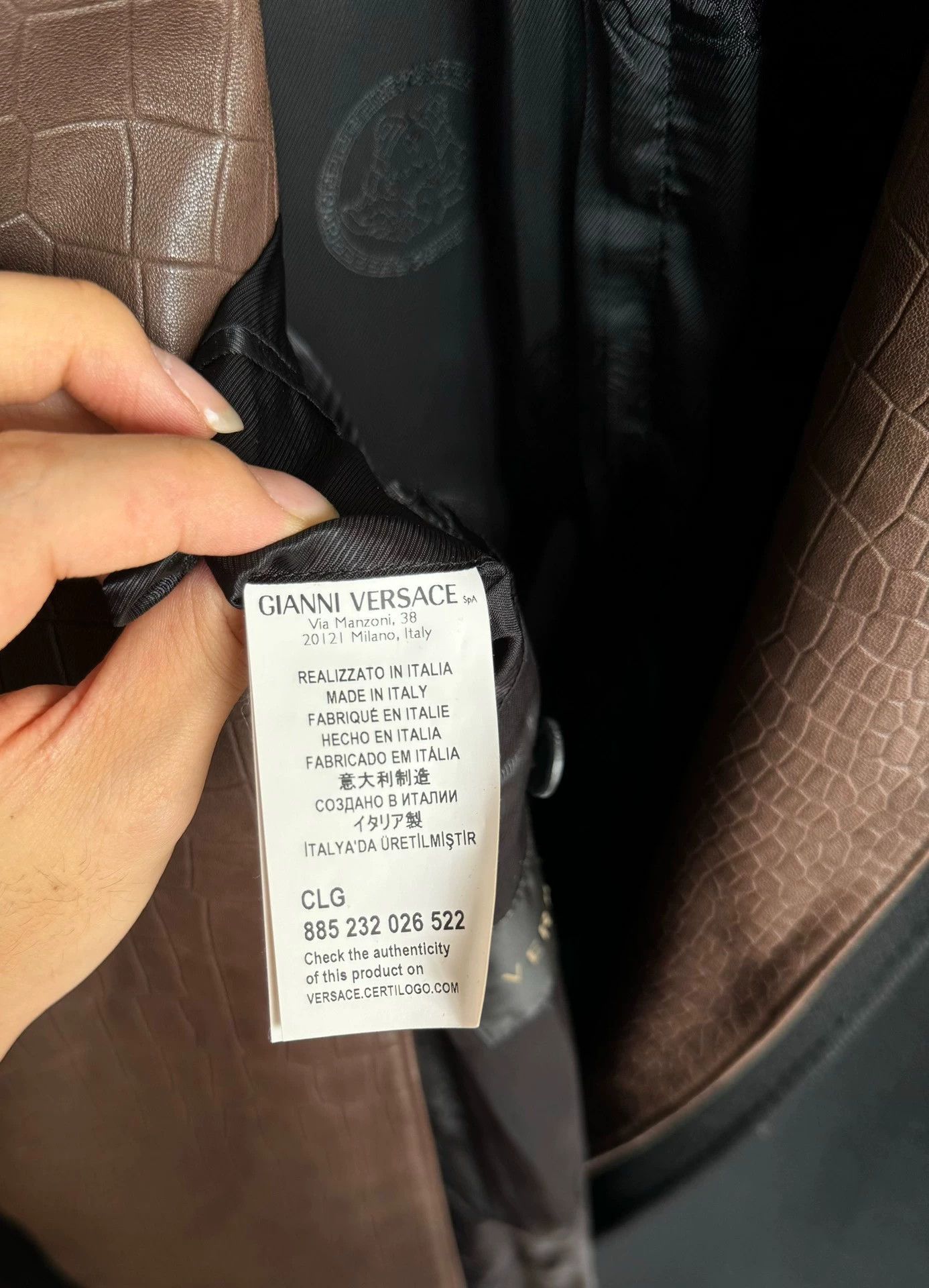 Versace Versace Double Layer Leather Wool Coat - Rare Runway Piece Size US M / EU 48-50 / 2 - 9 Thumbnail