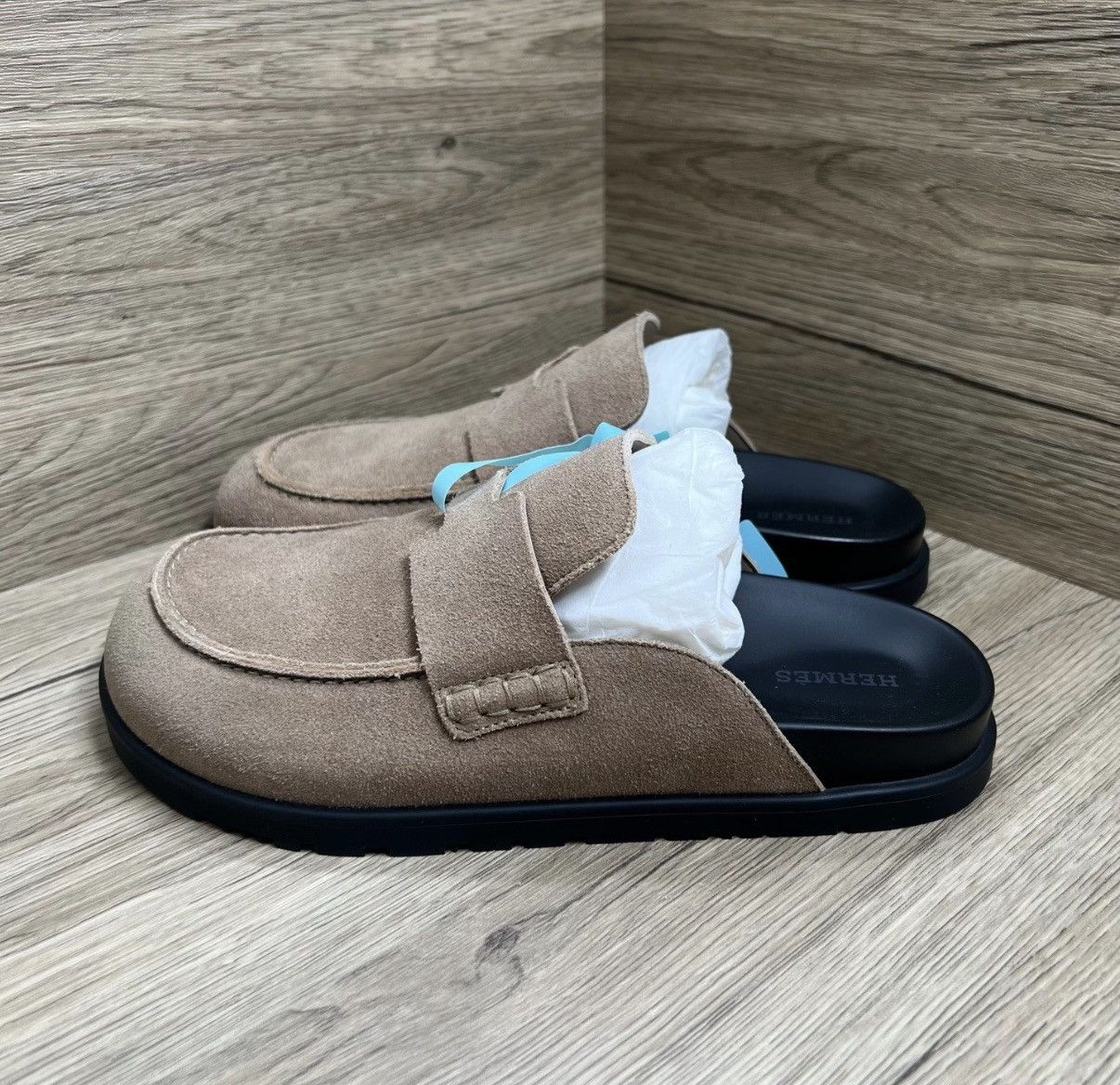 Hermes Hermès Go H Camel Mule Slides J41 Size US 8 / IT 38 - 1 Thumbnail