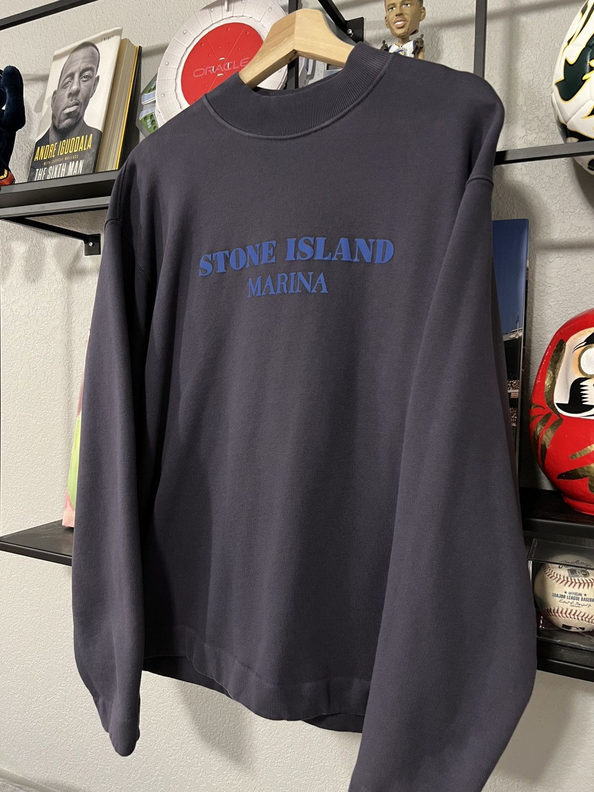 Stone Island Stone Island Marina Brushed Organic Crewneck Sweater Navy Size US M / EU 48-50 / 2 - 4 Thumbnail