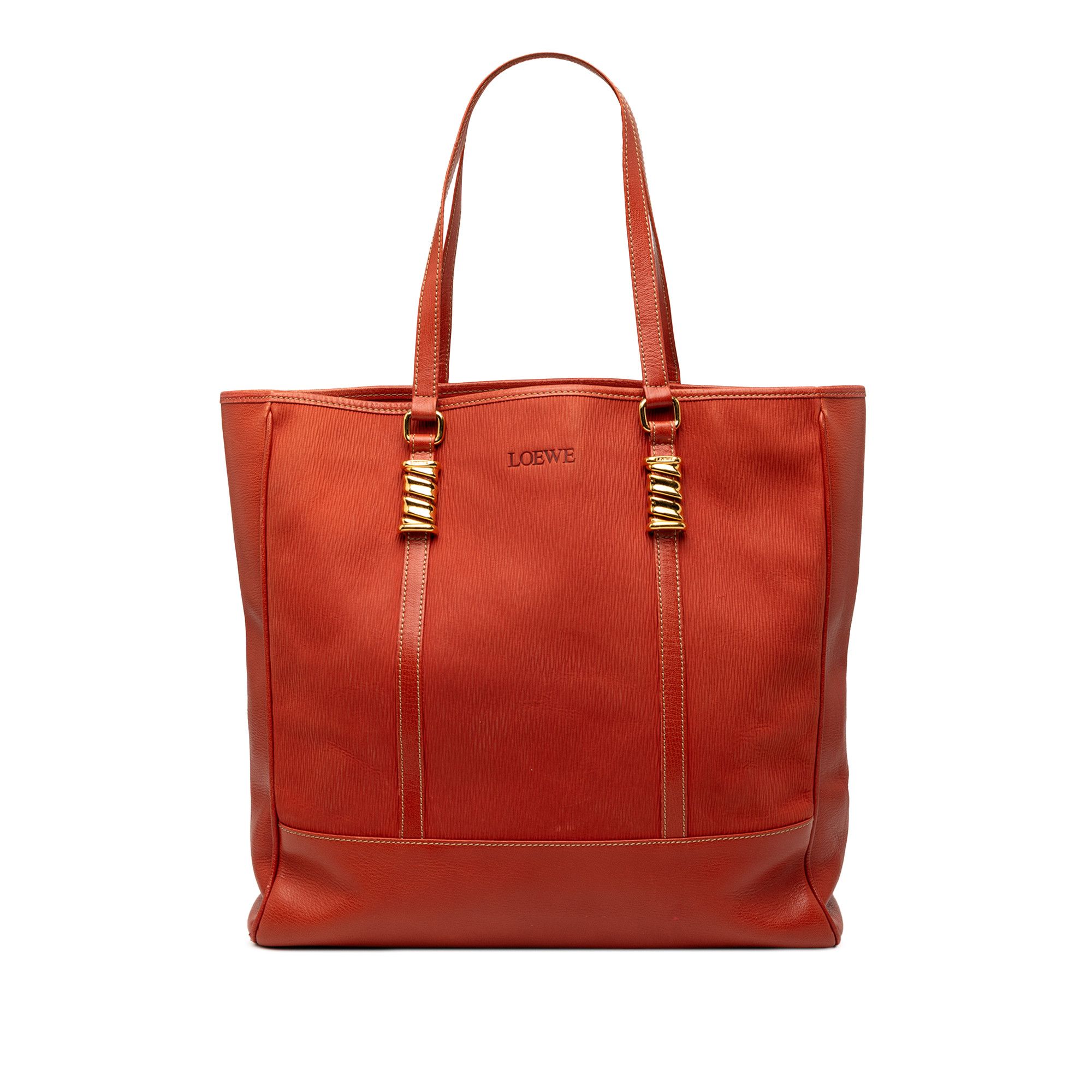 LOEWE Leather Velazquez Twist Tote