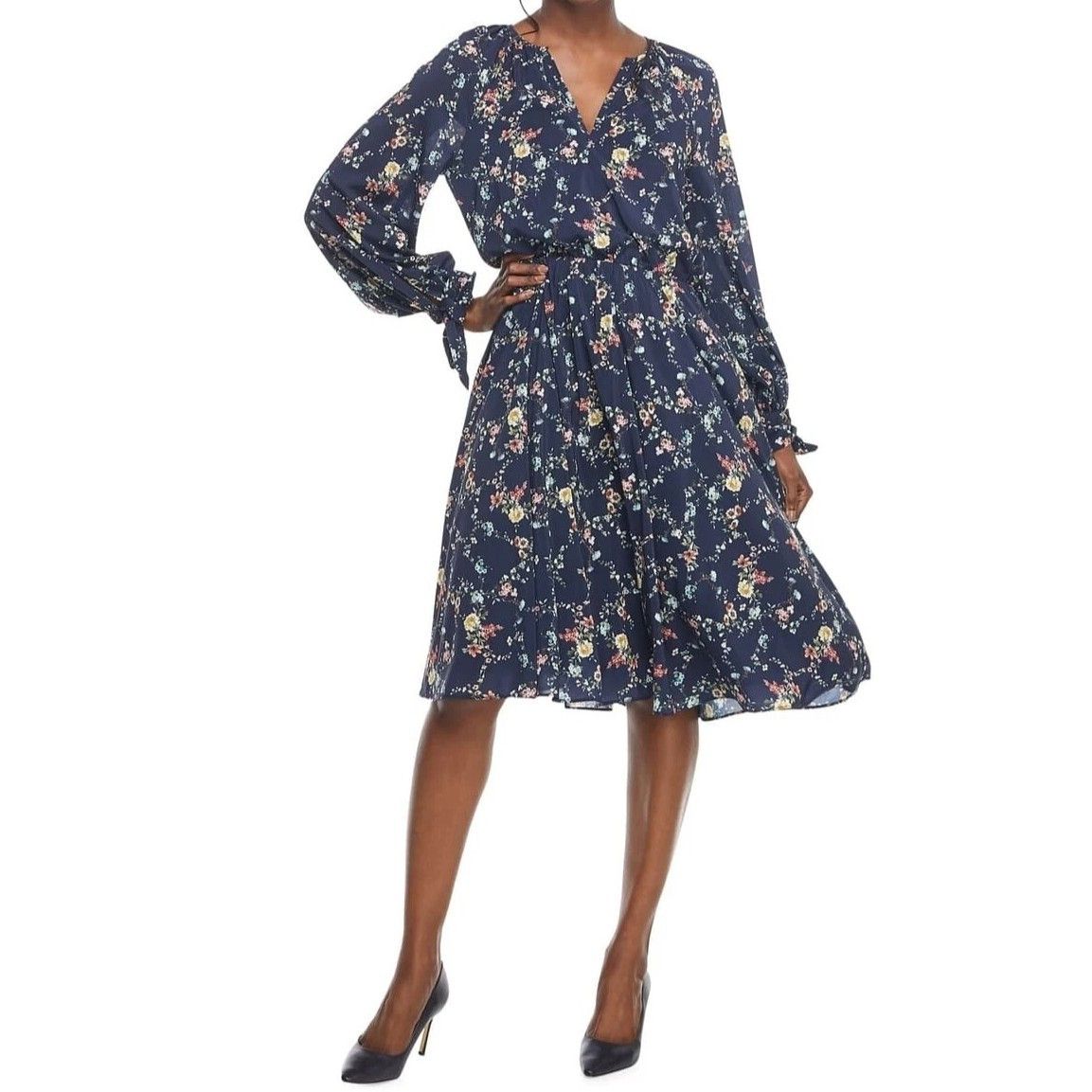 Other Gal Meets Glam Bonnie Floral Print Blouson Dress in size 6 Size M / US 6-8 / IT 42-44 - 2 Thumbnail