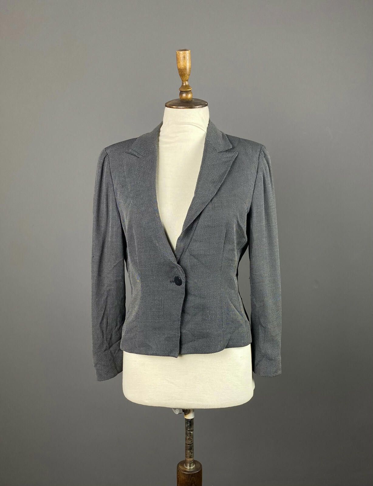 Armani Collezioni Armani Collezioni Grey Wool One Button Blazer Jacket Size 46 Size M / US 6-8 / IT 42-44 - 1 Thumbnail