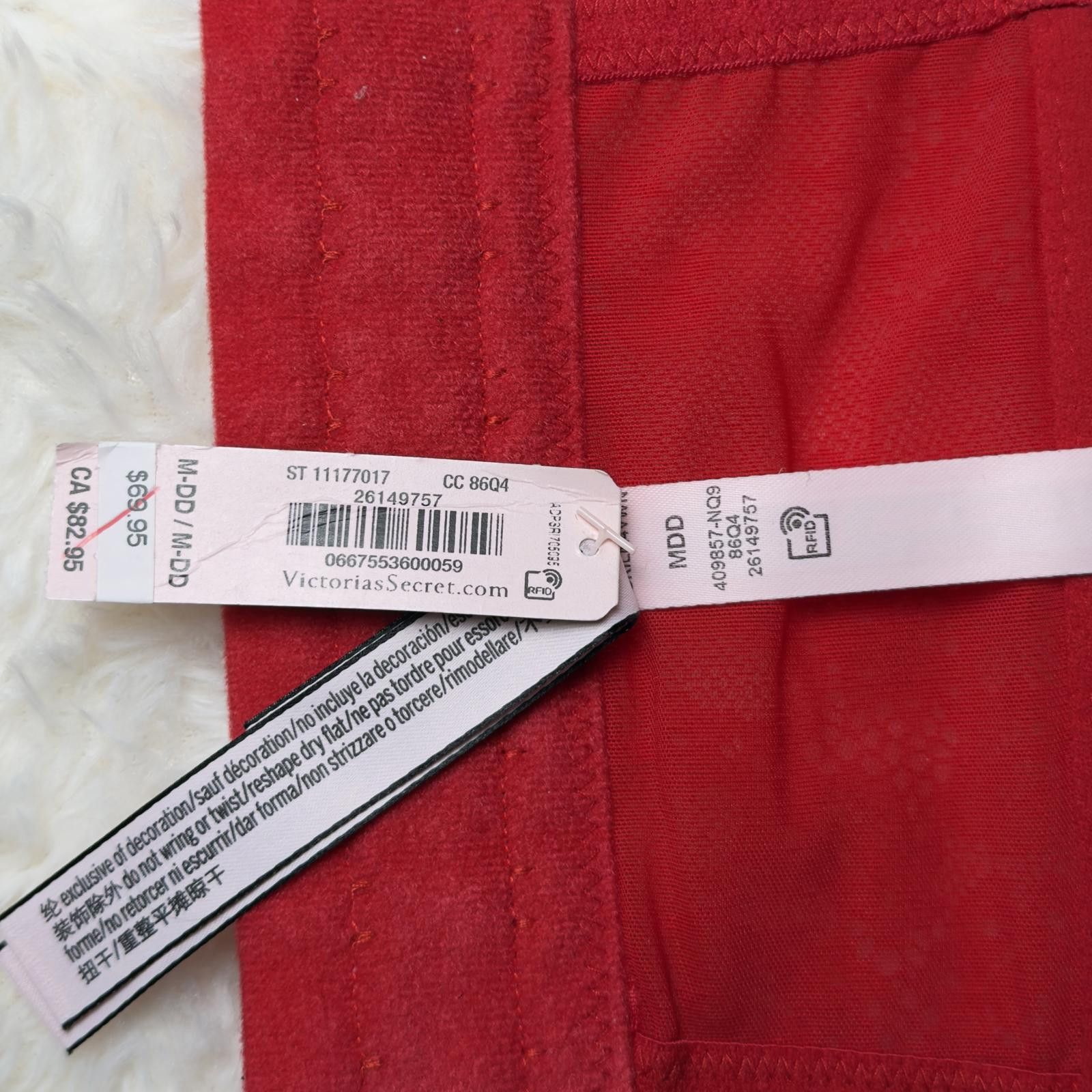 Other Victoria's Secret Red Lace Corset Bralette M/DD Size ONE SIZE - 5 Thumbnail