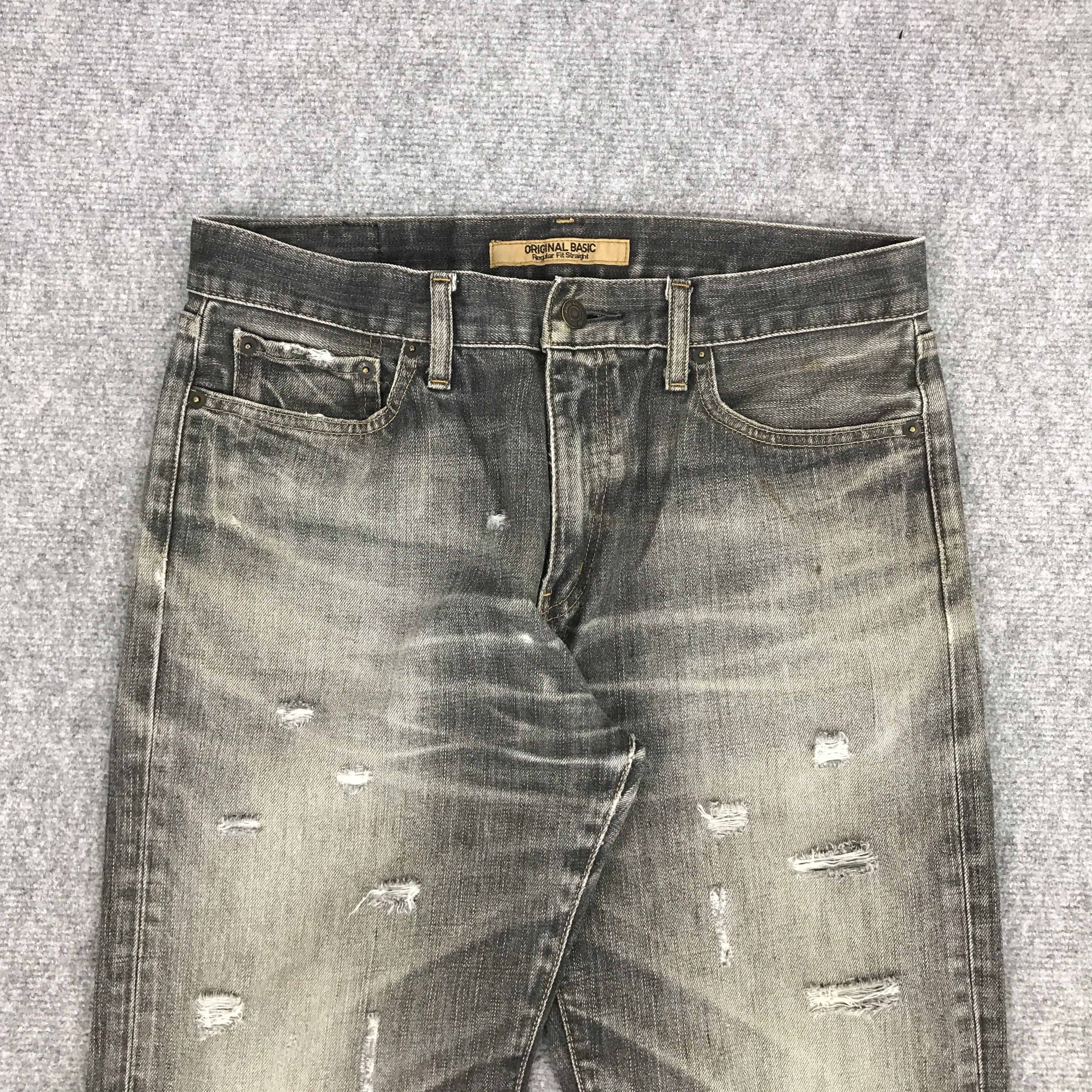 Japanese Brand × Uniqlo JAPANESE ORIGINAL UNIQLO DISTRESSED PANTS JEANS Size US 32 / EU 48 - 3 Thumbnail