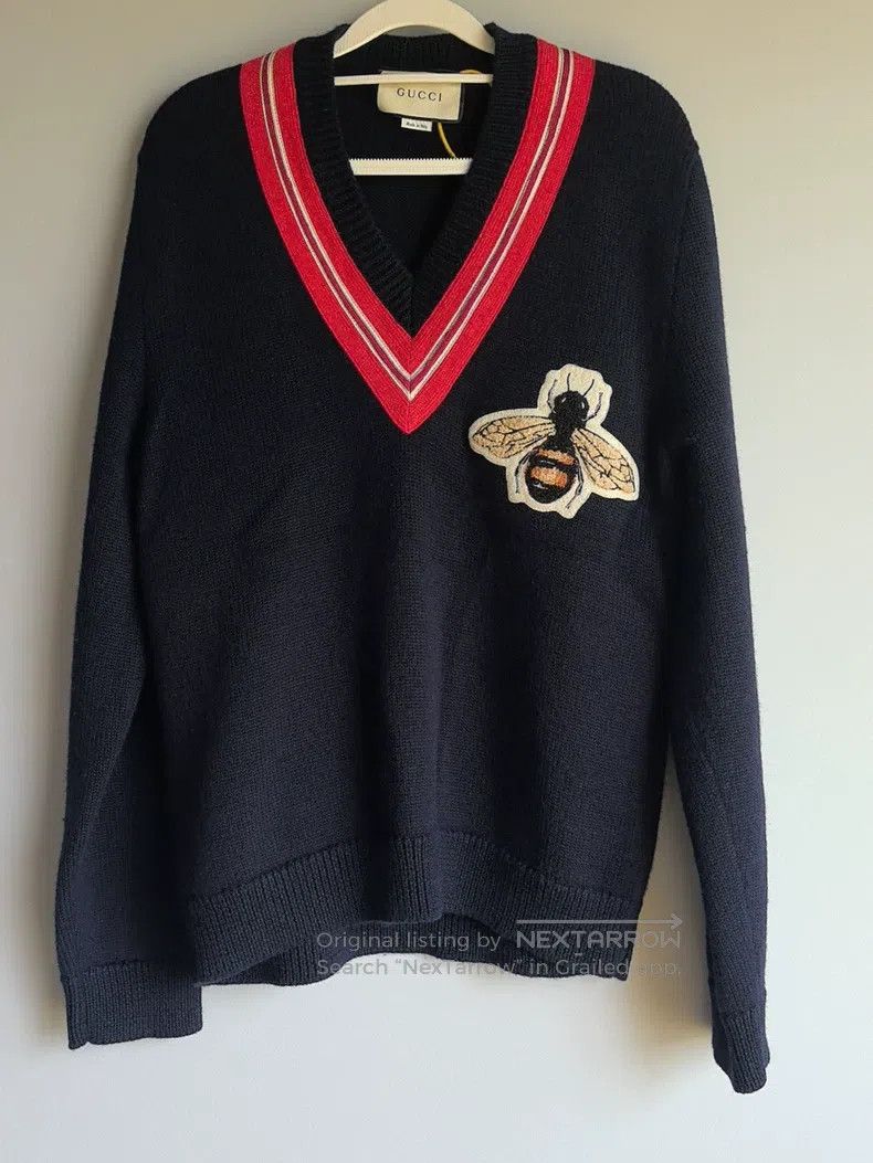 Gucci Gucci “Little Bee” V-neck sweater | Grailed