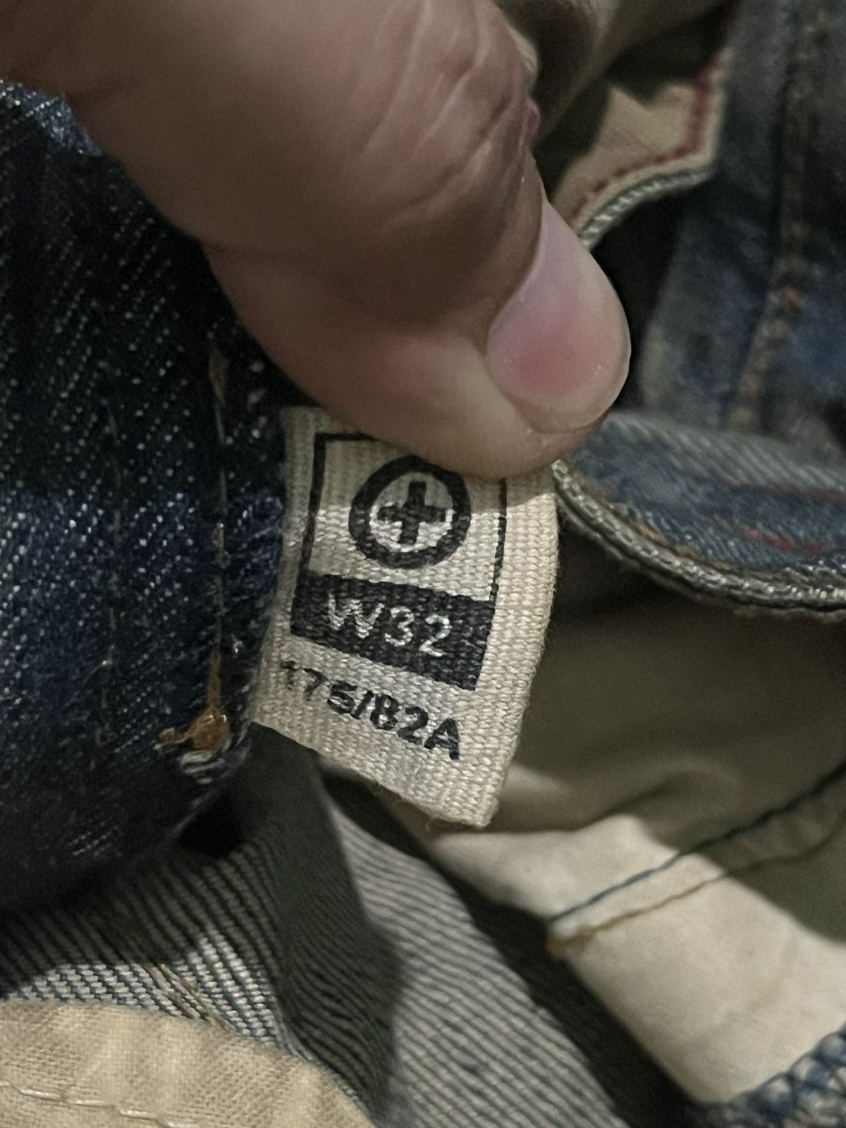 If Six Was Nine × Japanese Brand × Le Grande Bleu (L.G.B.) Japan Tough Jeans Smith Military Double Knee Distressed Jean Size US 32 / EU 48 - 19 Thumbnail