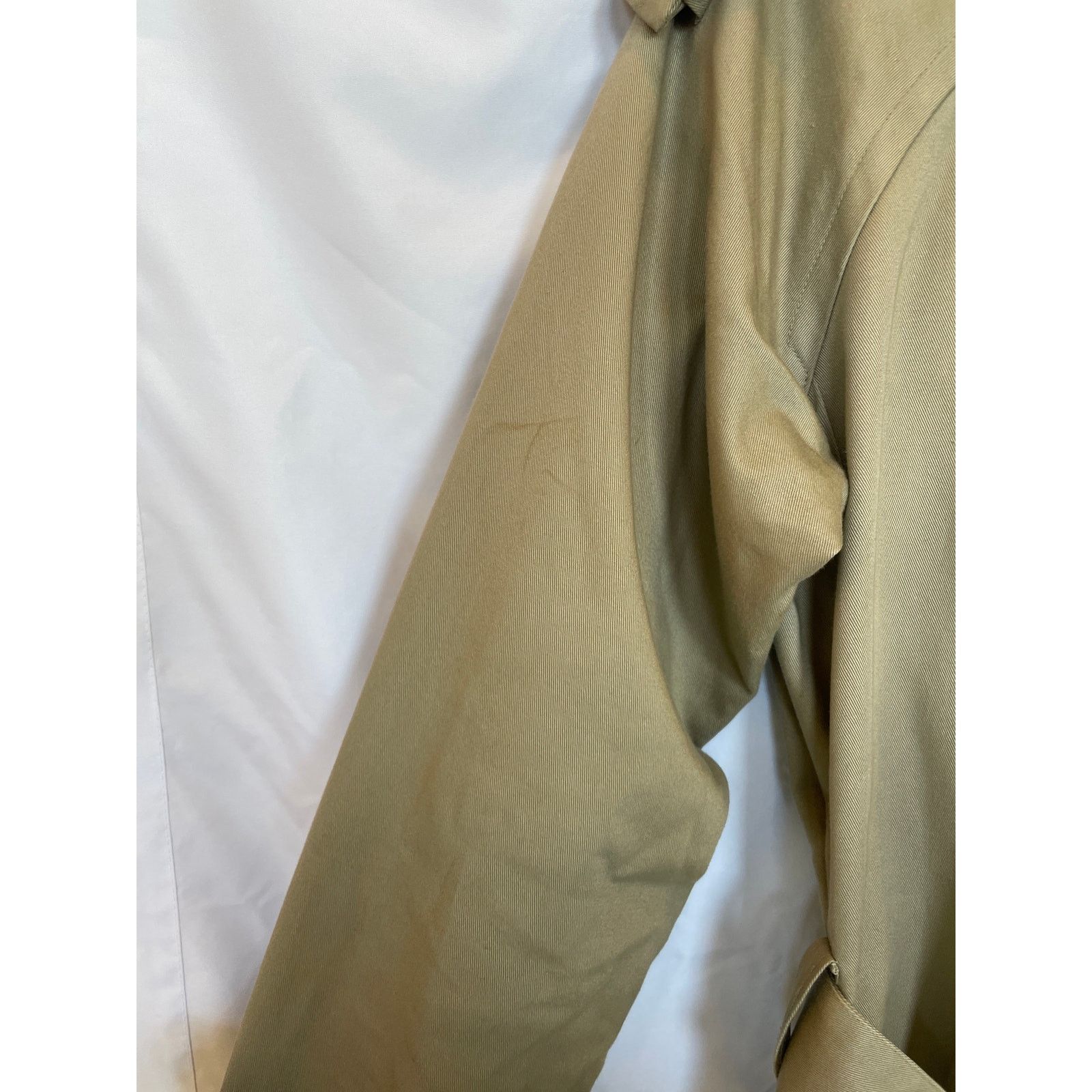 Paul & Joe Paul and Joe Short Khaki Gabardine Trench Coat, US 10, FR 42 Size L / US 10 / IT 46 - 6 Thumbnail